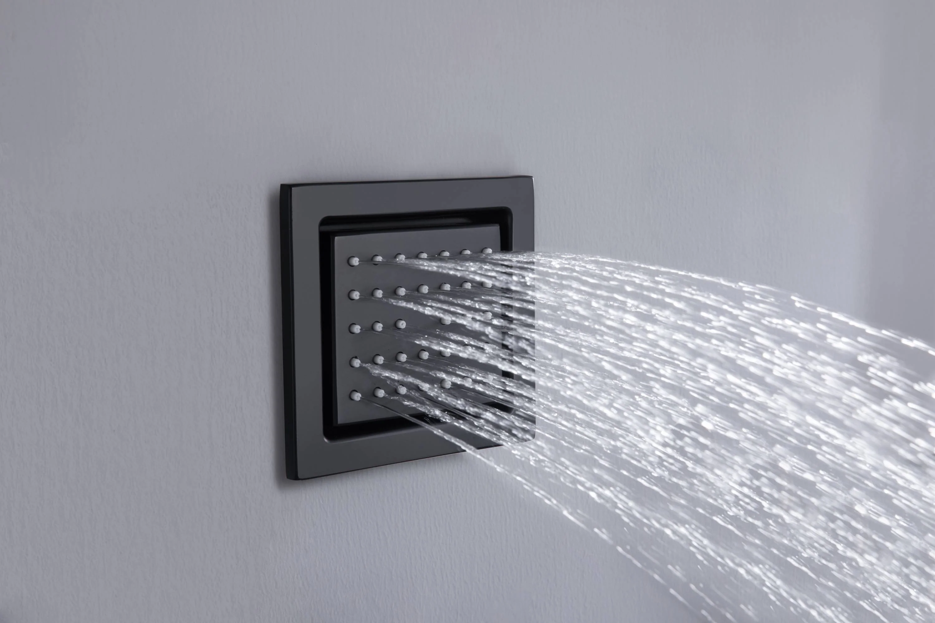 12" or 16" Wall Mount Rain Head with 4-Way Thermostatic Faucet and 4" Body Jet - Image 24