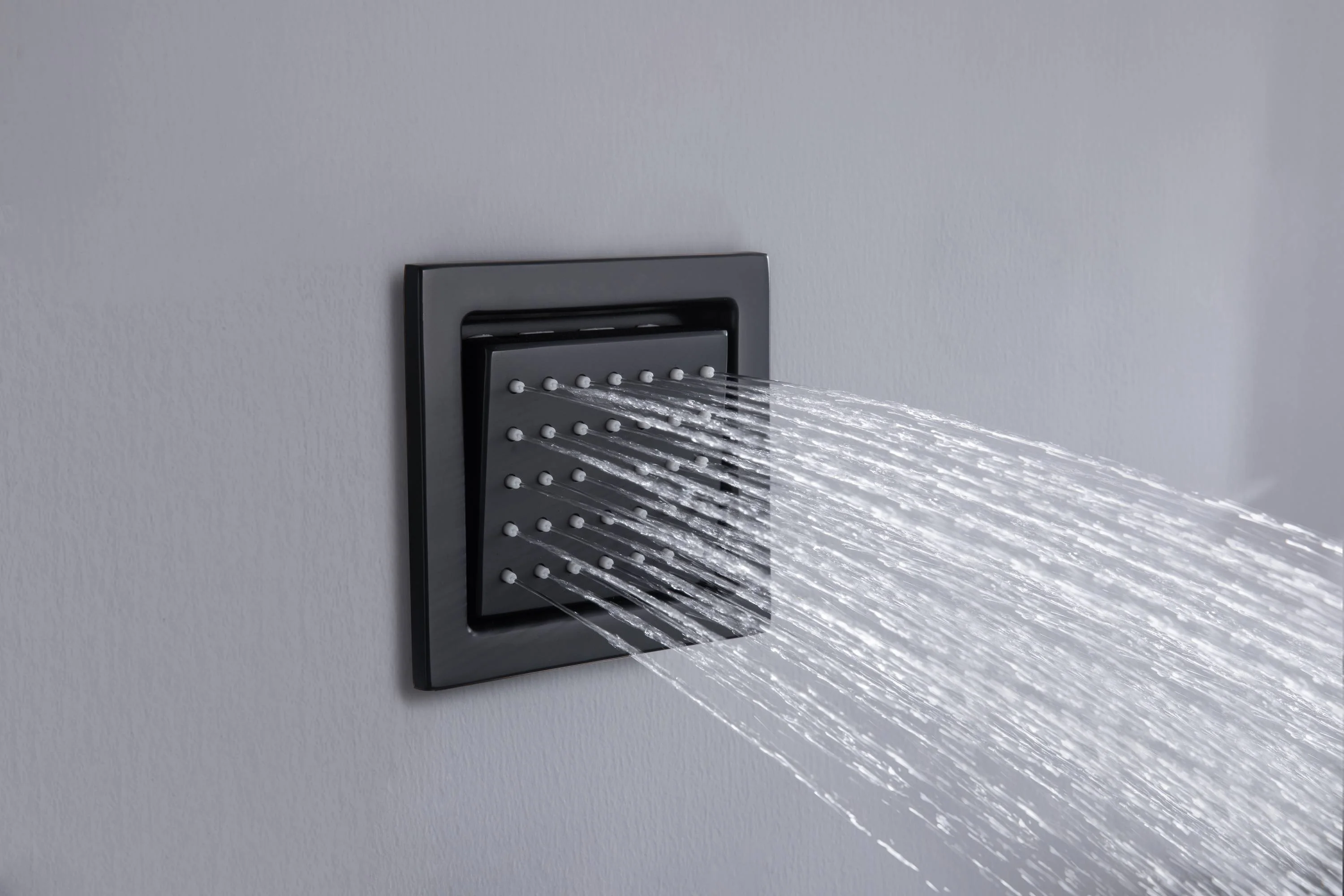 12" or 16" Wall Mount Rain Head with 4-Way Thermostatic Faucet and 4" Body Jet - Image 25