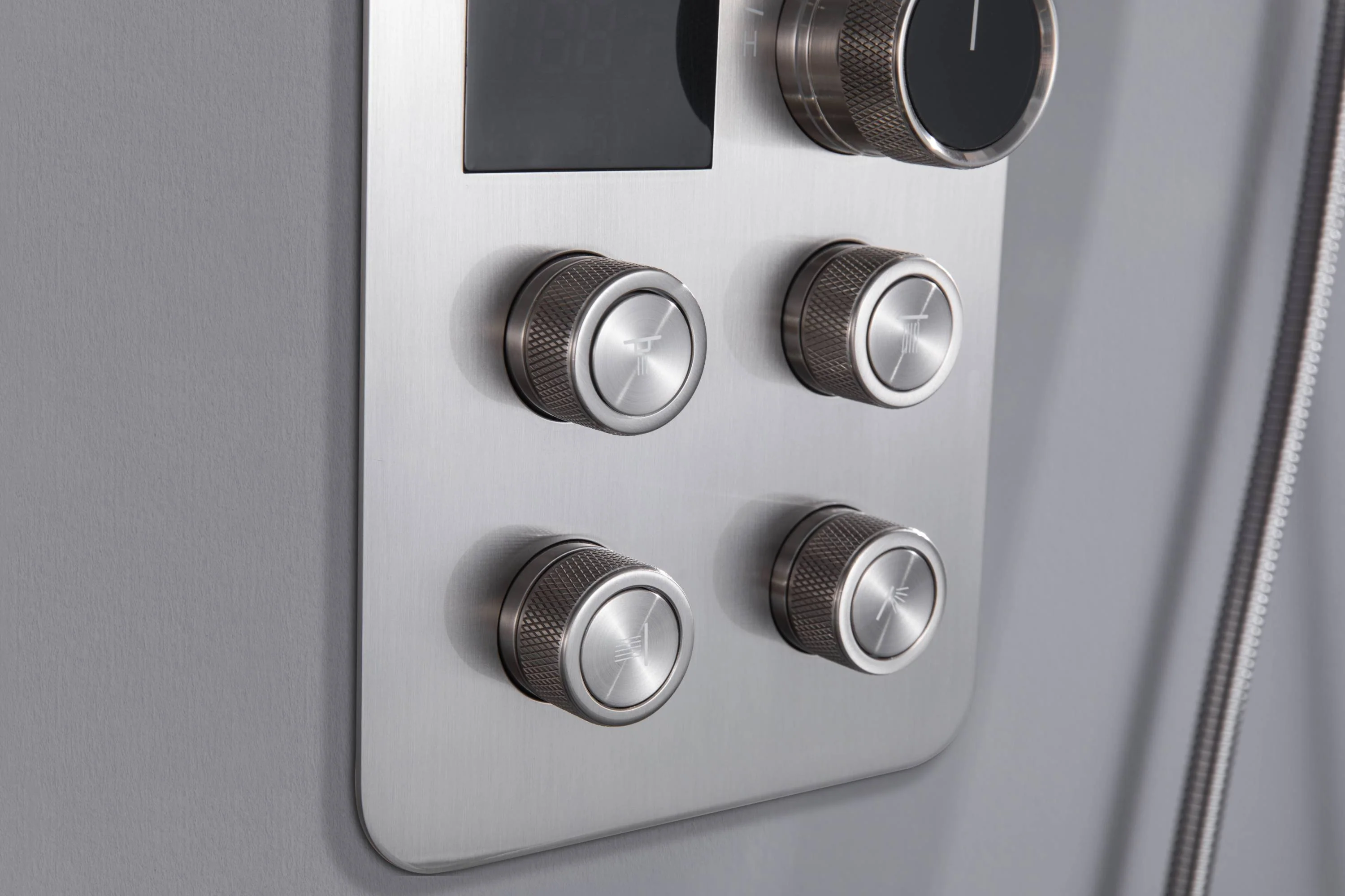 Dual Regular Heads with 4-Way Thermostatic Faucet and Handle Shower and Body Jets - Image 5