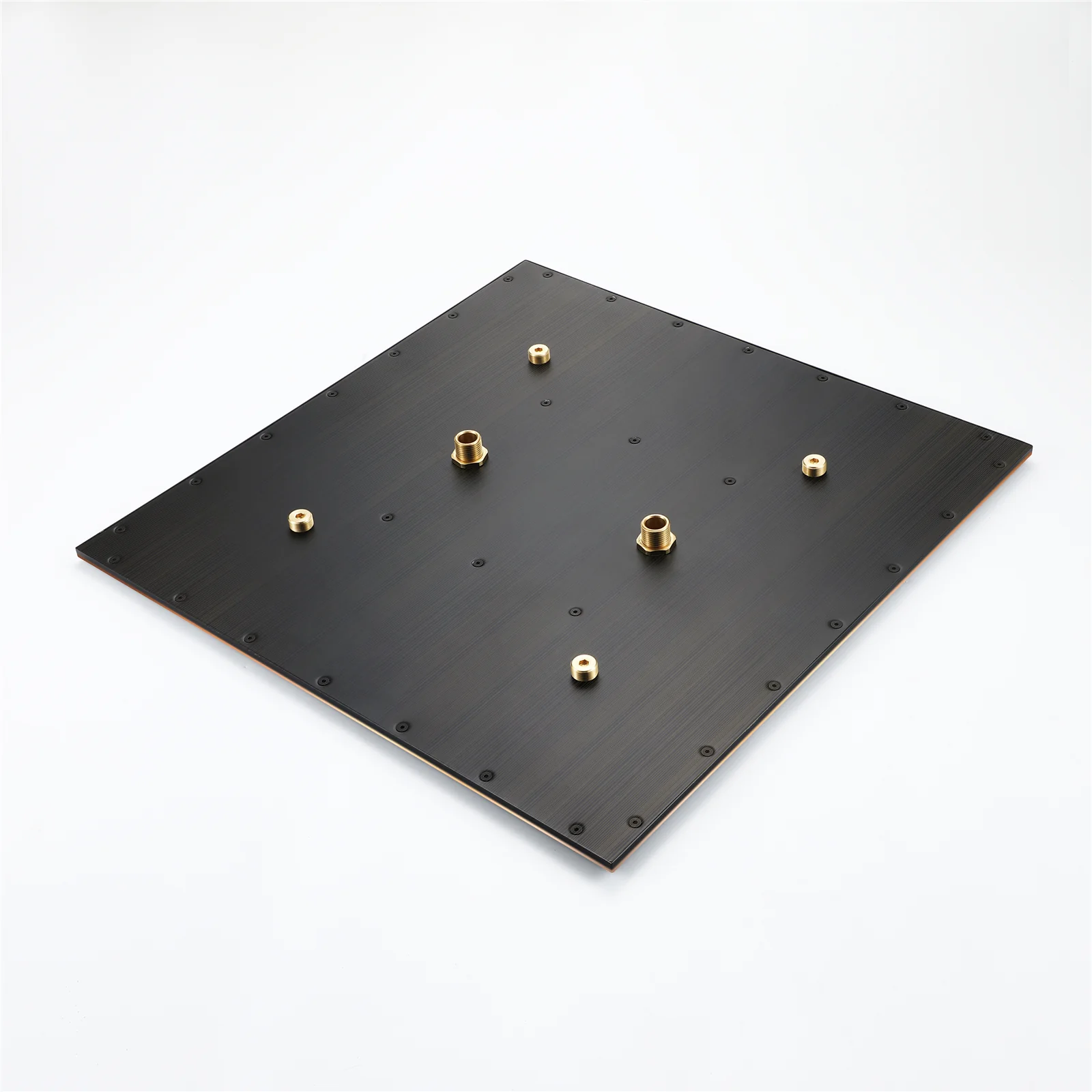 20-Inch Oil Rubbed Bronze Ceiling-Mounted Rainfall Shower Faucet with 3-Way Thermostat - Includes 6'' Regular Head and Handle Wand - Image 13