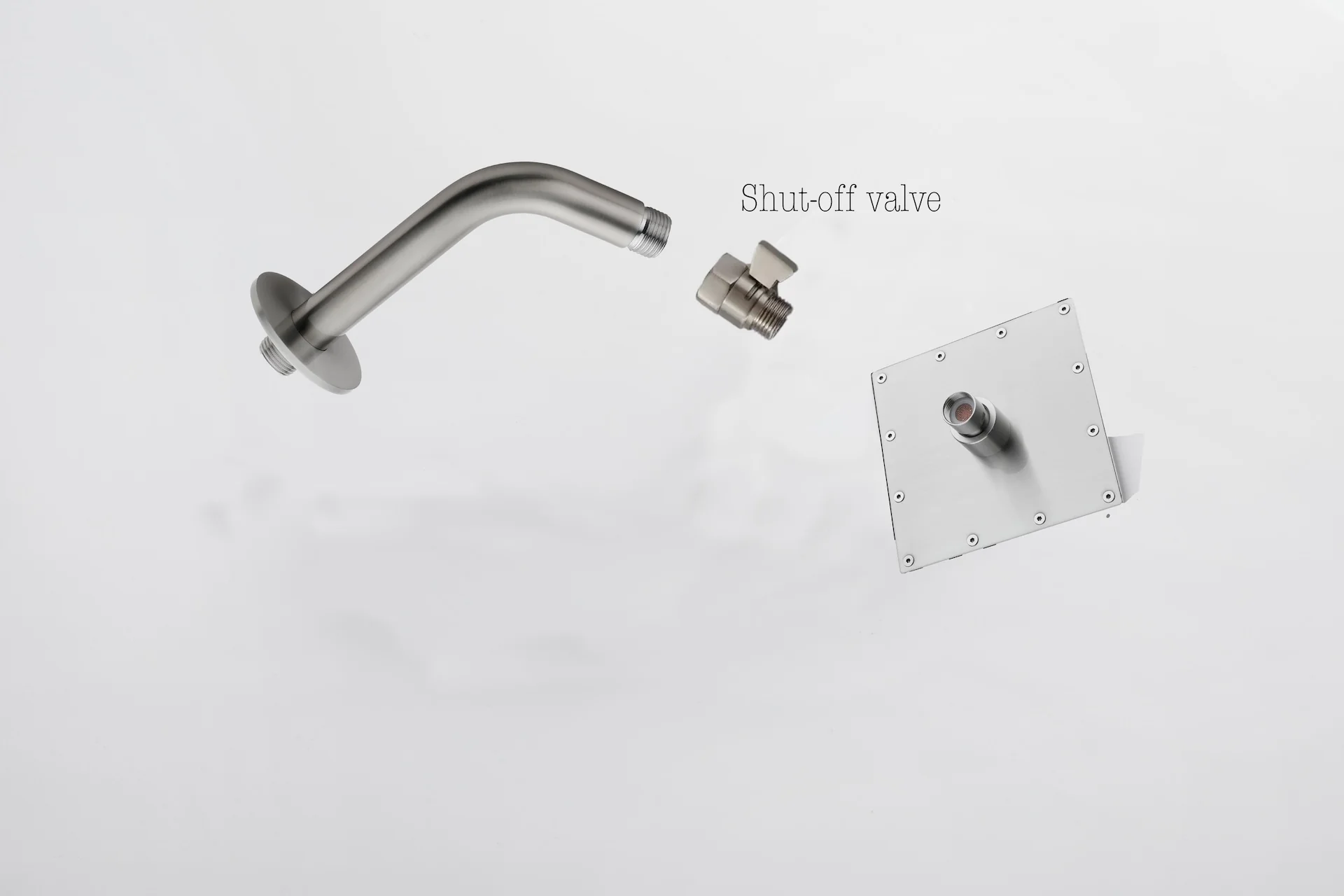 16" Brushed Nickel rainfall waterfall mist 64 led light music flush mount shower head 6 wayThermostatic Shower Faucets - Image 5