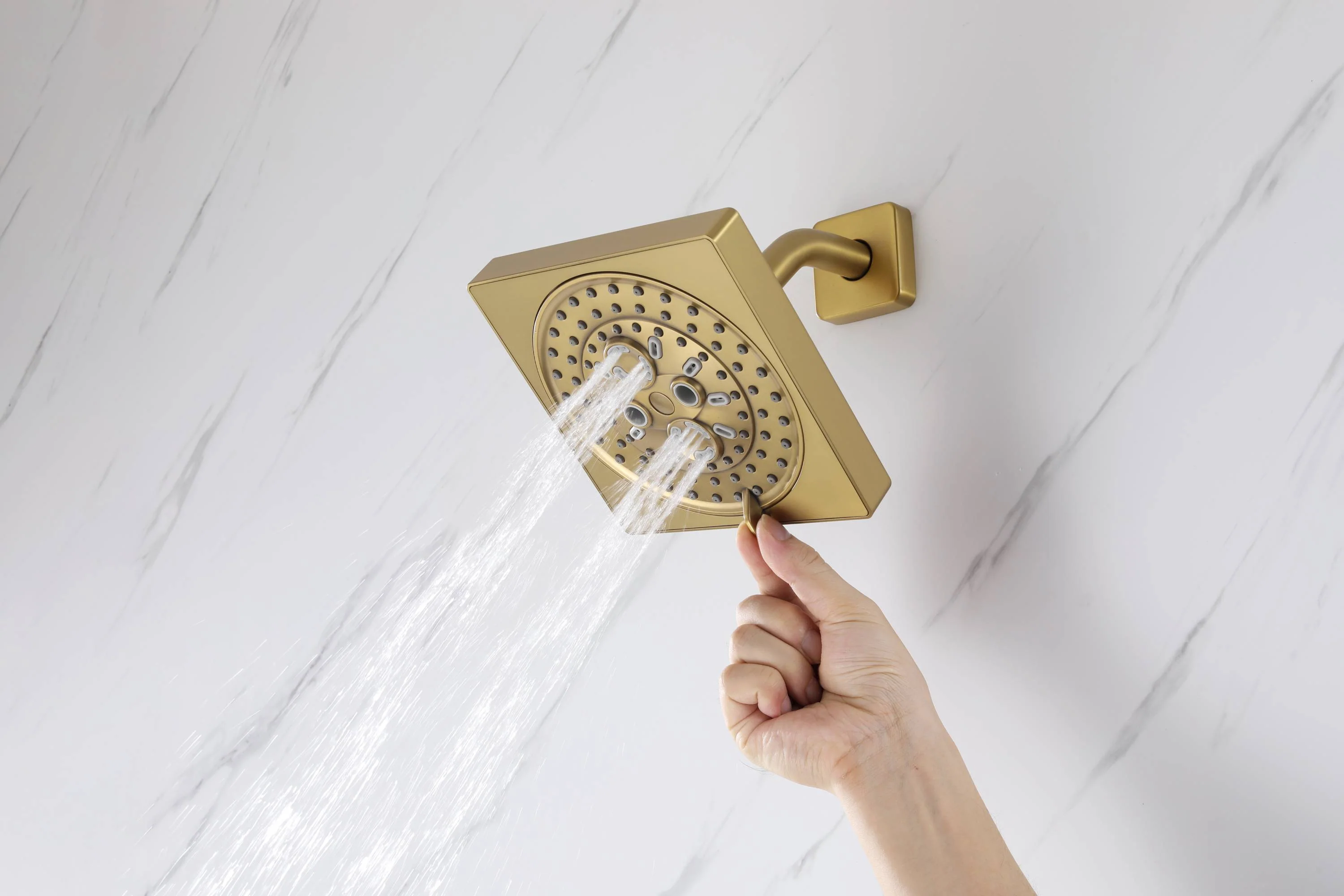 16" or 20" Flush Mount LED Rain Head Shower System with Dual Regular Heads - Image 42