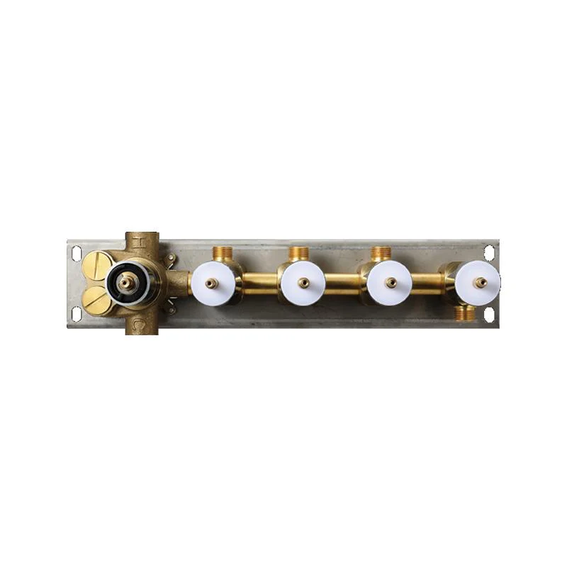 16" LED Chrome 4-Way Thermostatic Shower Faucet with 4" or 2'' Body Jet - Image 5