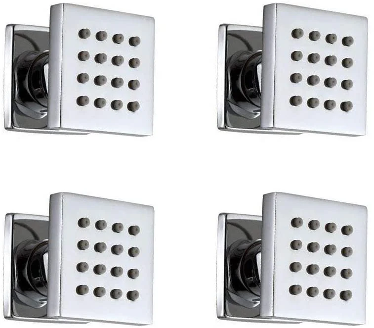 Rain Shower Set Sprayer Chrome Ceiling Mount 3 way touch digital valve with 6 body jets - Image 5