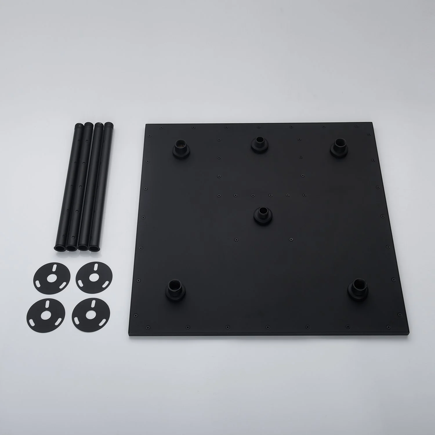 20'' Or 24'' Matte Black 4-Way Thermostatic Shower Faucet with Body Jets - Image 8