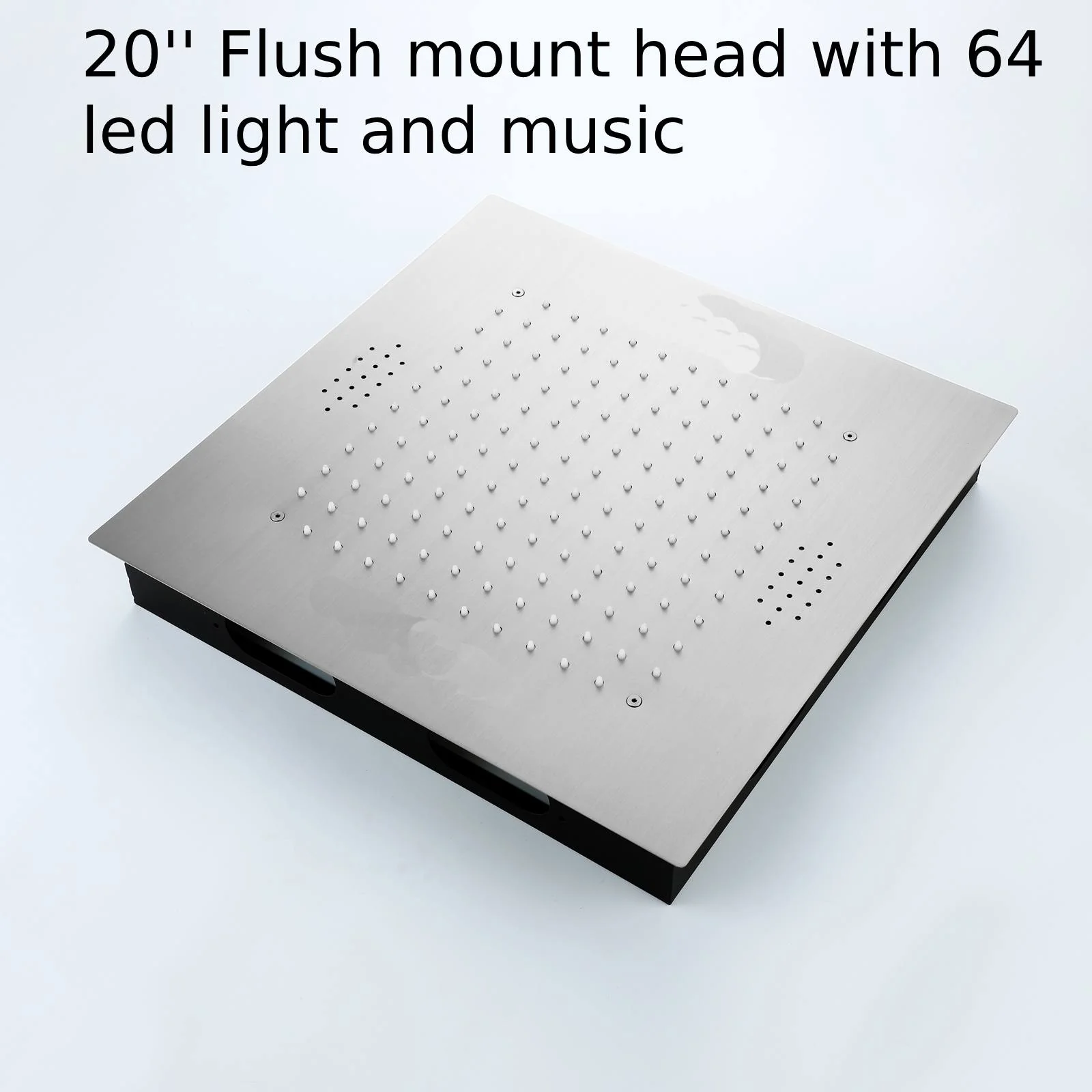 20 Inch Brushed nickel ceiling or flush mount rainfall shower systems 3 way thermostatic faucet with wall mount 6 inch regular shower head - Image 7