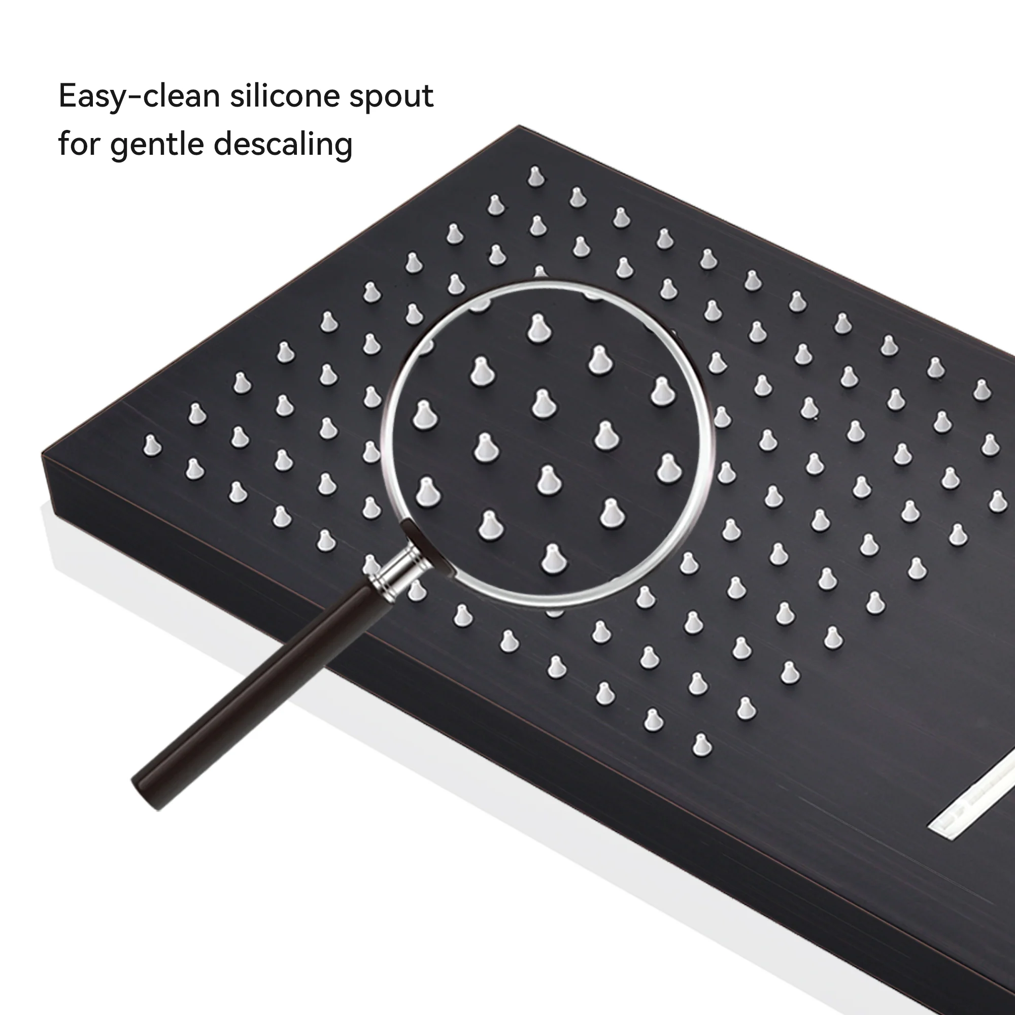 Wall Mount 22-Inch Rainfall Waterfall Shower Head with 4-Way Digital Display and Body Jets - Image 46