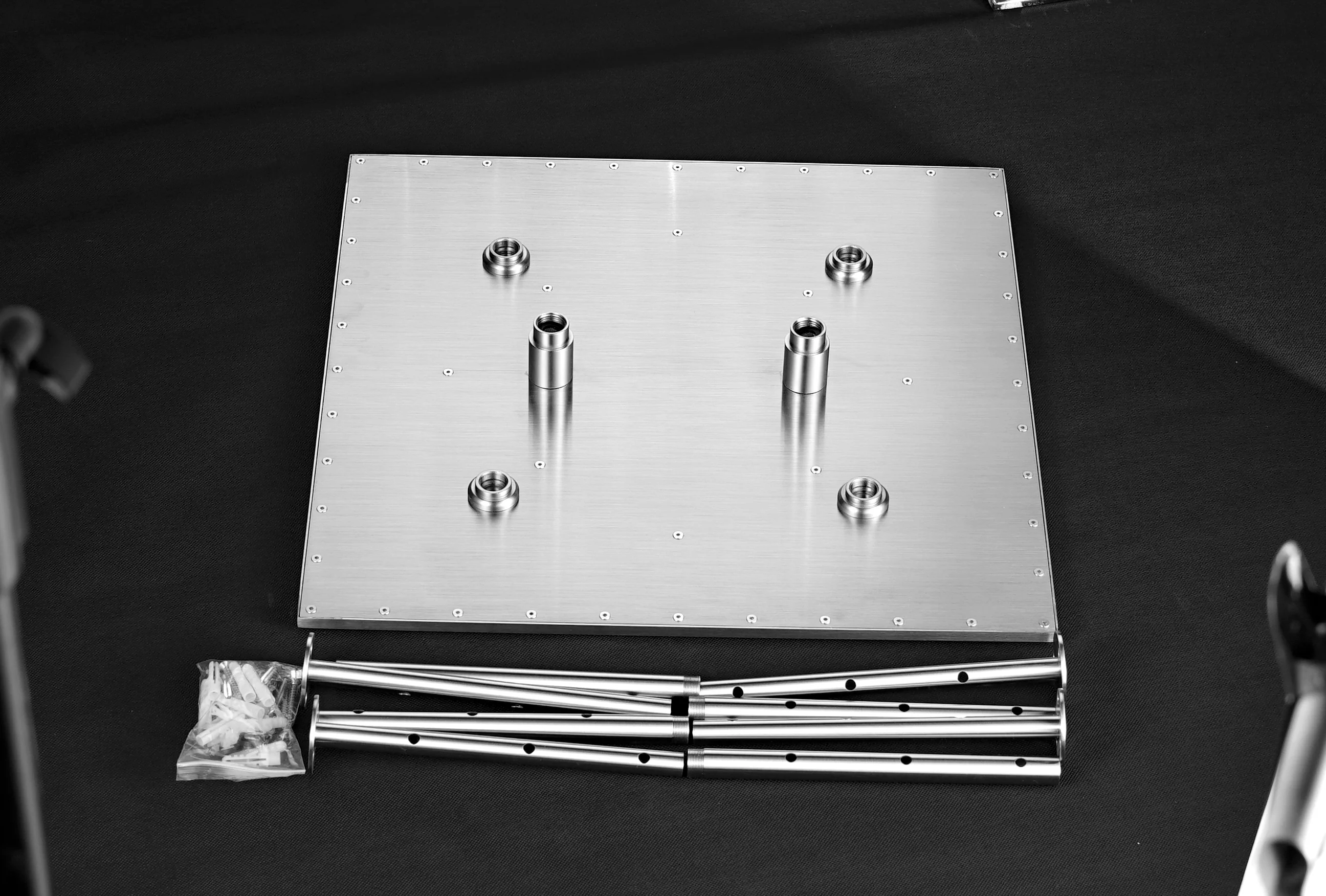 Brushed Nickel 3-Way Thermostatic Shower Faucet with Ceiling-Mounted 20'' or 24'' Head - Image 12