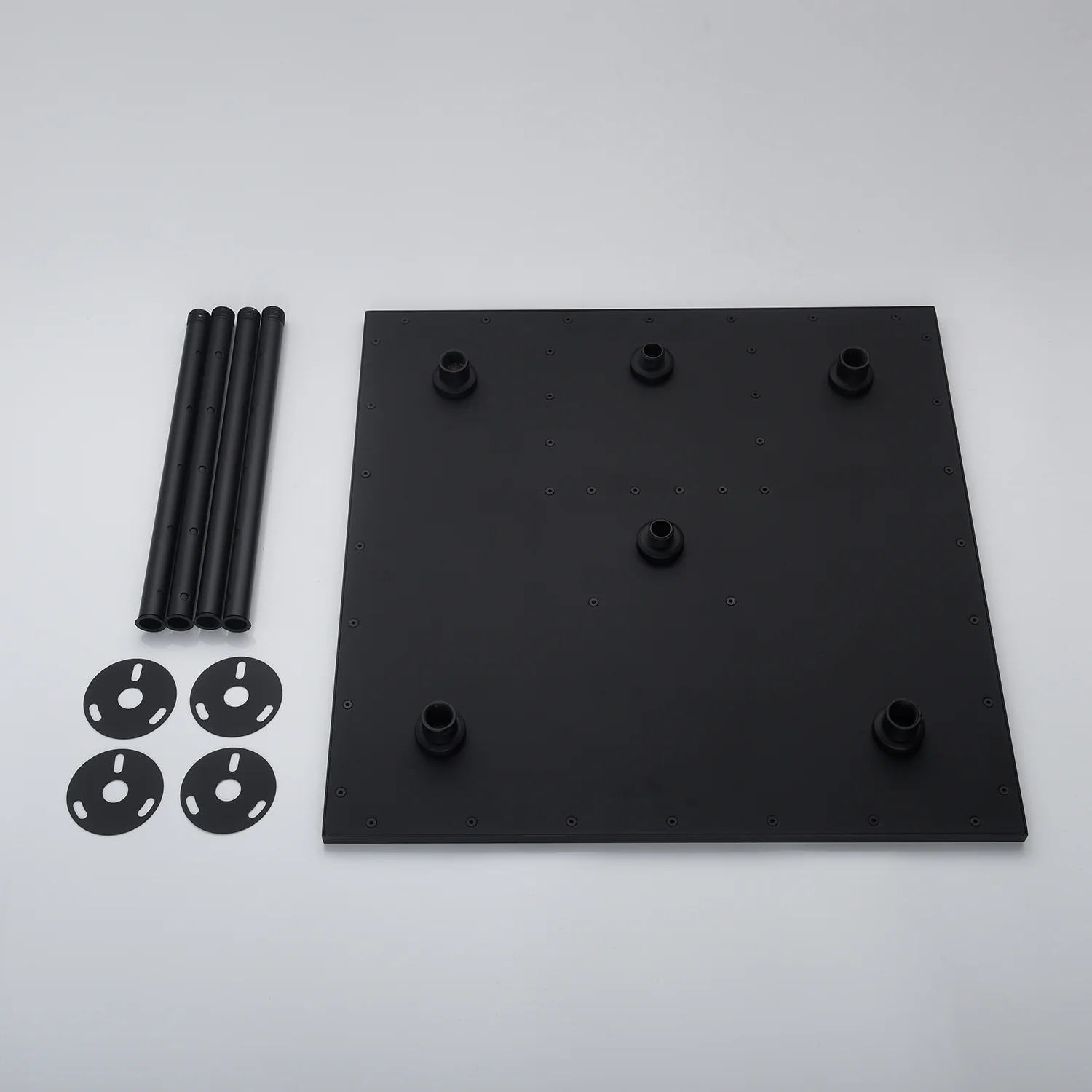 20inch matte black ceiling mount rainfall waterfall shower systems 3 way digital thermostatic valve - Image 17