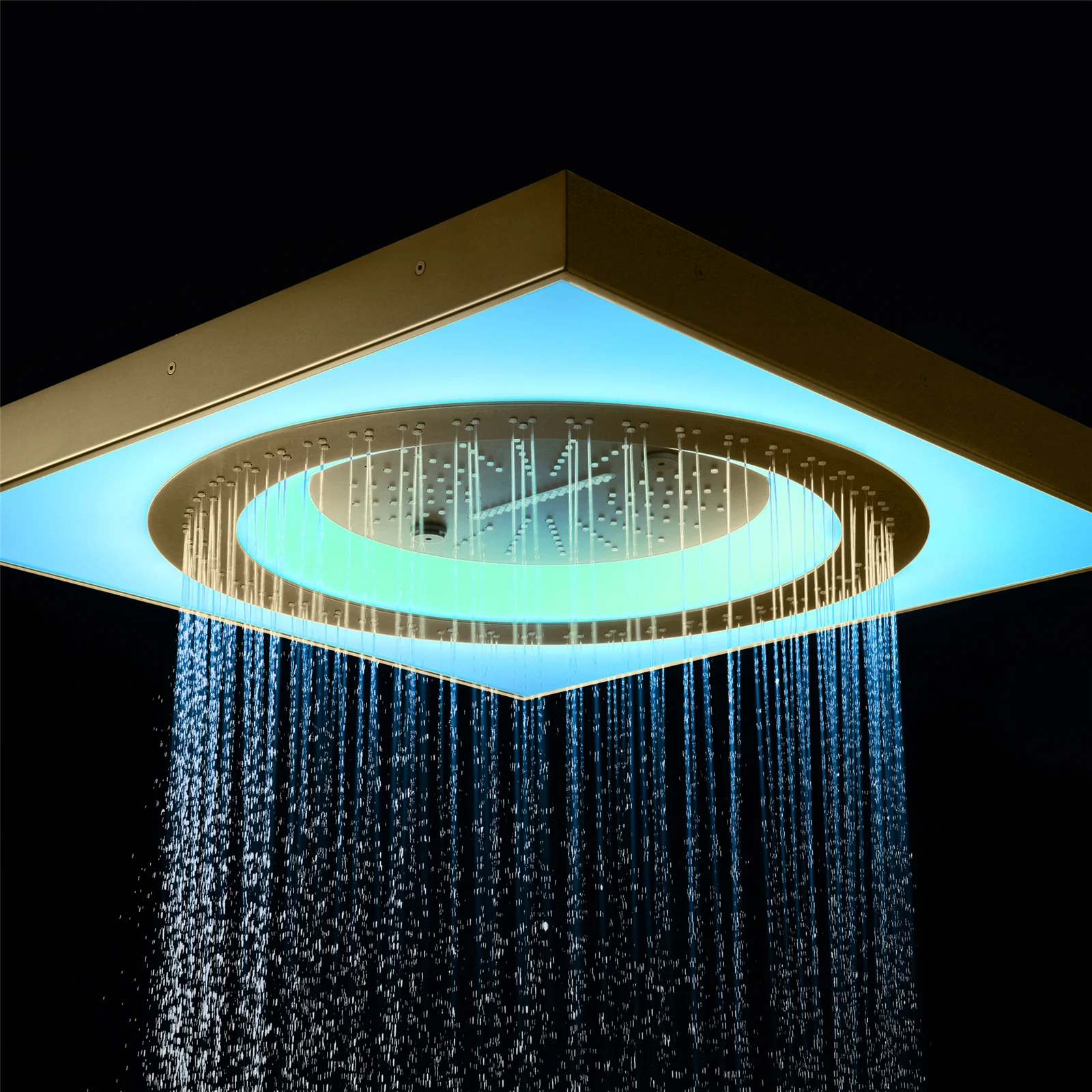 24" 3-Function Flush Mount Shower Head with LED, Bluetooth, 3 Finish Options - Image 13