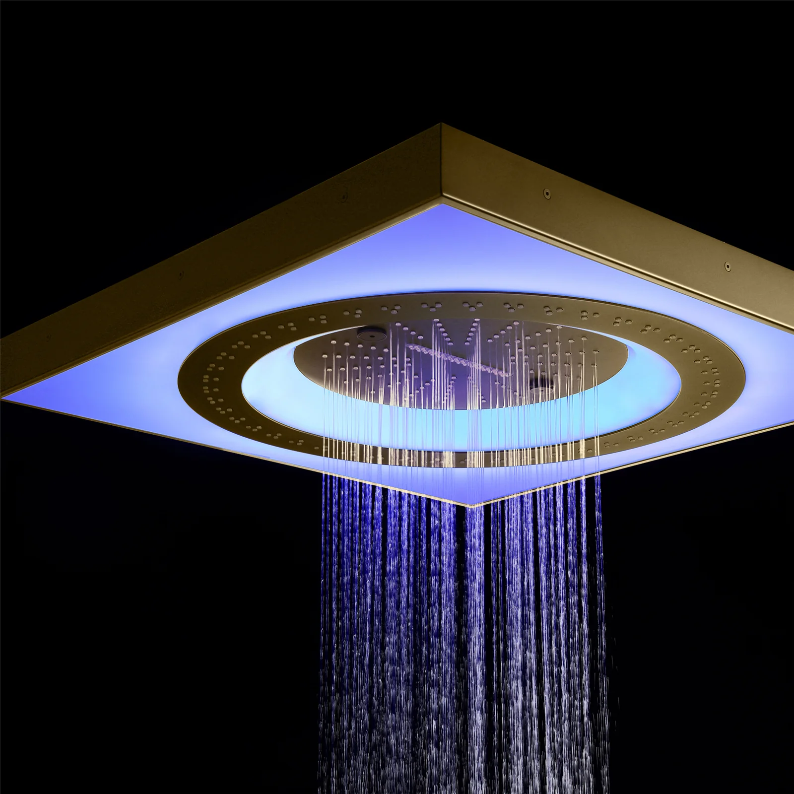 24" 3-Function Flush Mount Shower Head with LED, Bluetooth, 3 Finish Options - Image 15