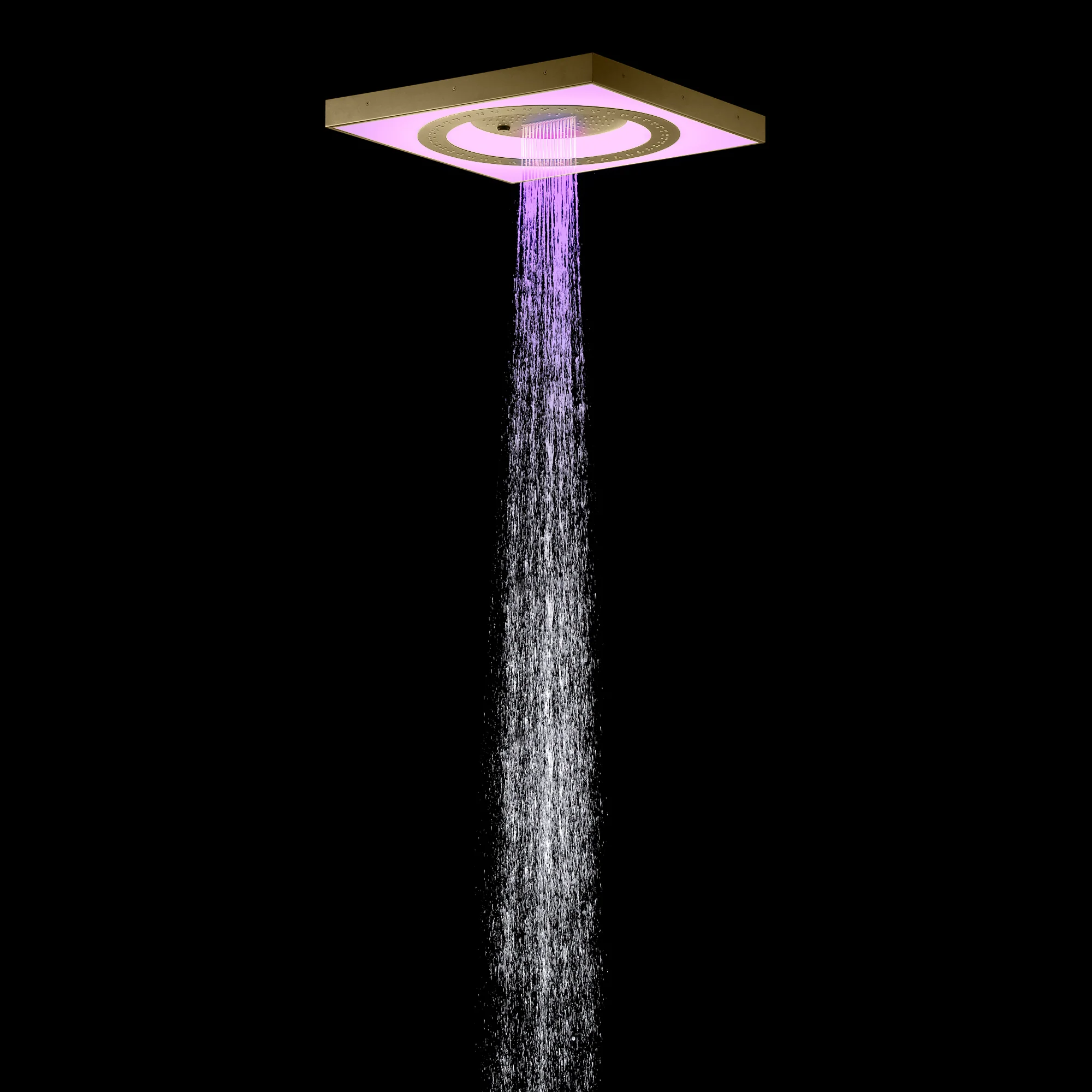 24" 3-Function Flush Mount Shower Head with LED, Bluetooth, 3 Finish Options - Image 22