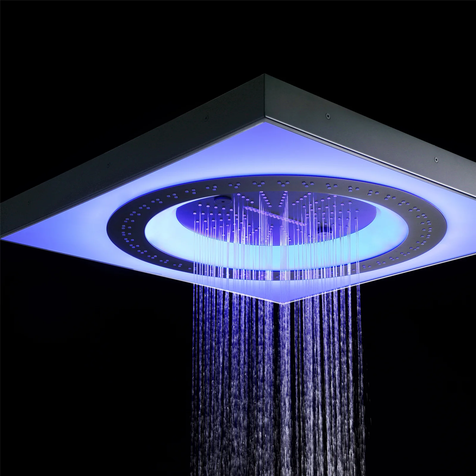 24" 3-Function Flush Mount Shower Head with LED, Bluetooth, 3 Finish Options - Image 27