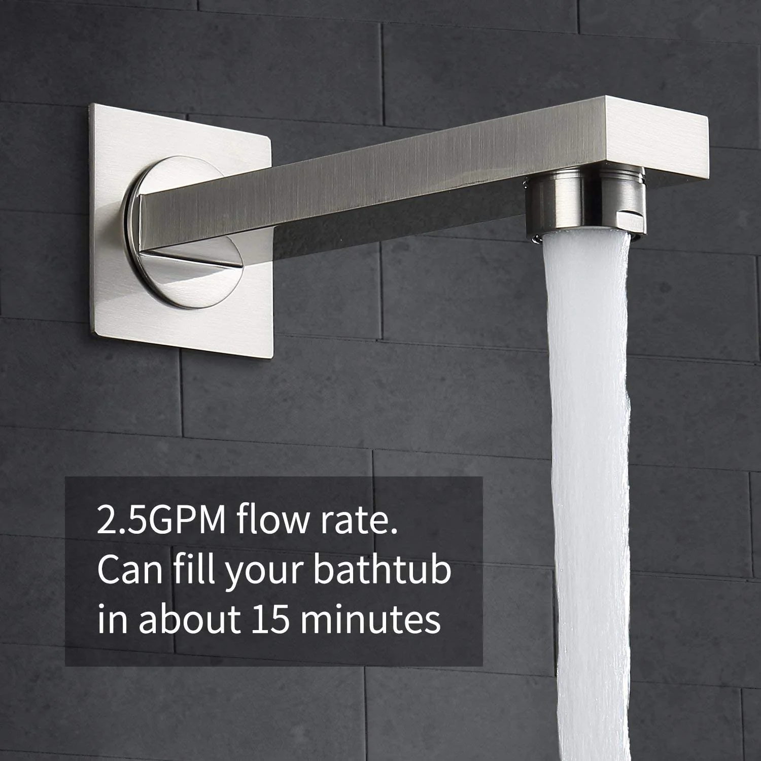 Brushed nickel Regular shower head 3 functions Thermostatic Mixer System  Shower Faucet Set Tub Spout Bath - Image 24