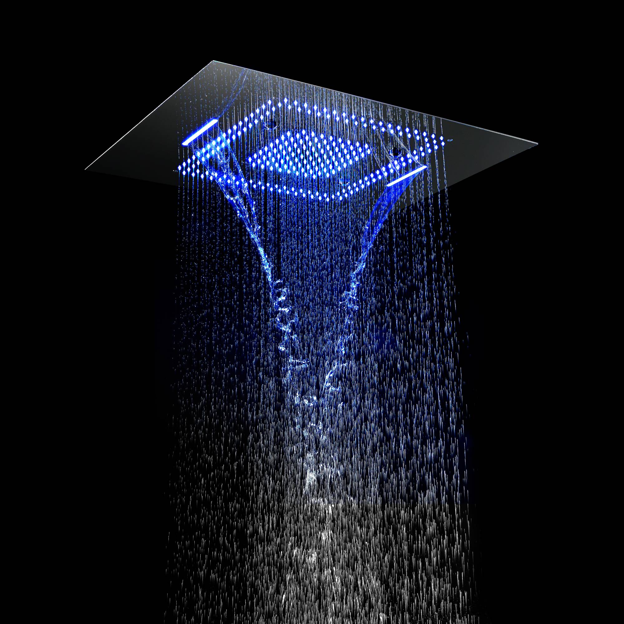 Chrome 31" Rainfall Waterfall Shower Head Faucet with Digital Display, Thermostatic System - Image 7