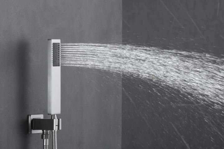 12" Brushed Nickel Thermostatic Shower Faucet: 3-Way Control, LED, Bluetooth Music, Regular Head - Image 17
