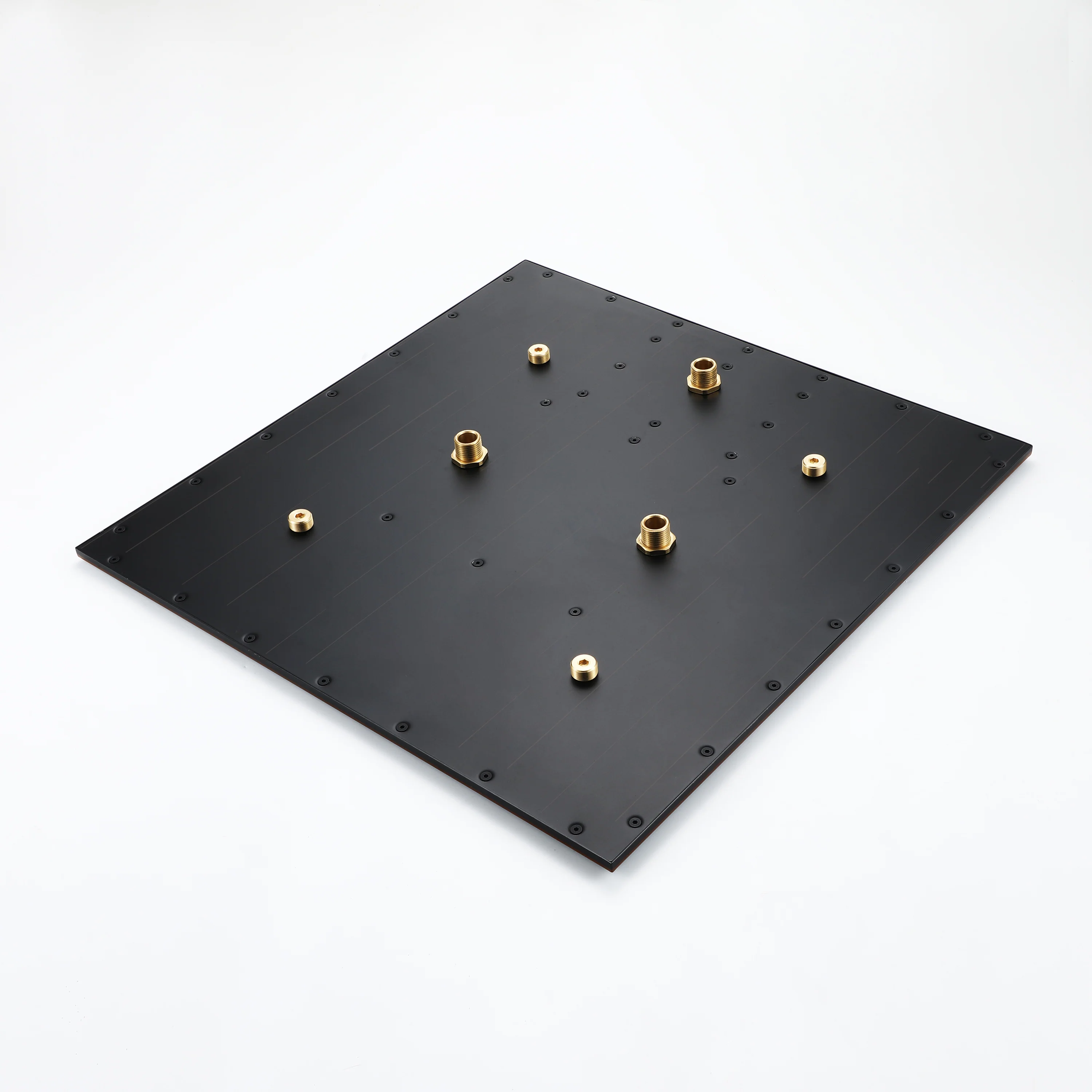 20-inch Rainfall Waterfall Light Ceiling Mounted Oil Rubbed Bronze 3-Way Thermostatic Shower Faucet System - Image 10