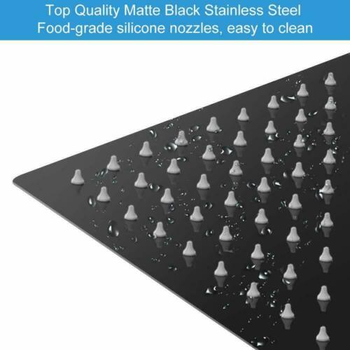 12inch rain head Big arc Wall Mounted Matte Black Shower System with single way Rough-in Valve Body and Trim - Image 5