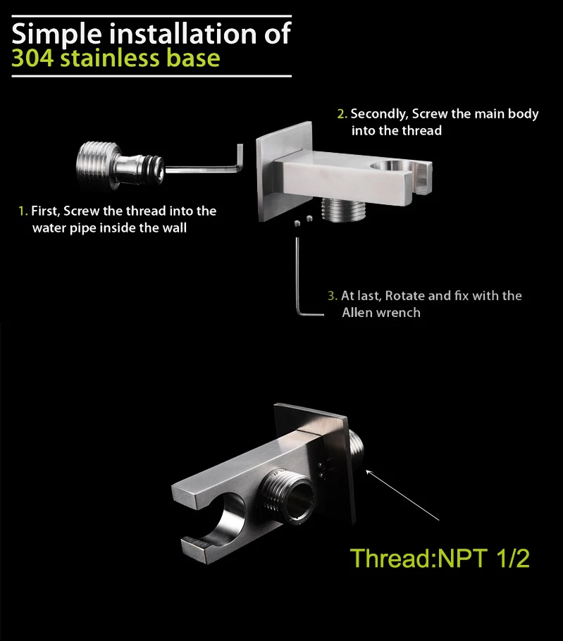 20" Brushed Nickel Ceiling/Flush Mount Shower System: 2-Way Function, LED Options - Image 4