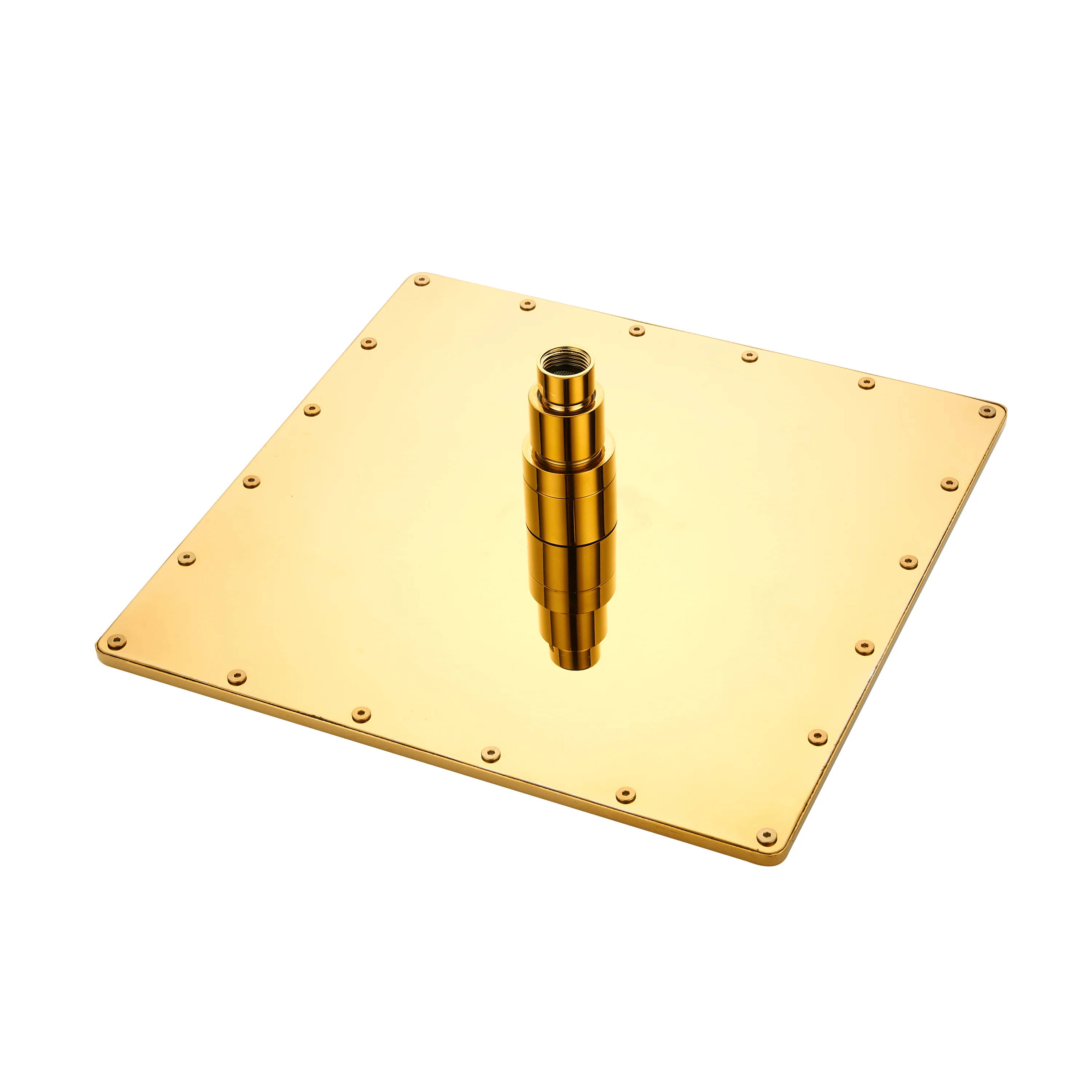 12 Inch or 16 Inch LED Color Changing Ceiling Mounted 2 Way Polished Gold Shower System - Includes Rough-in Valve Body and Trim - Image 6