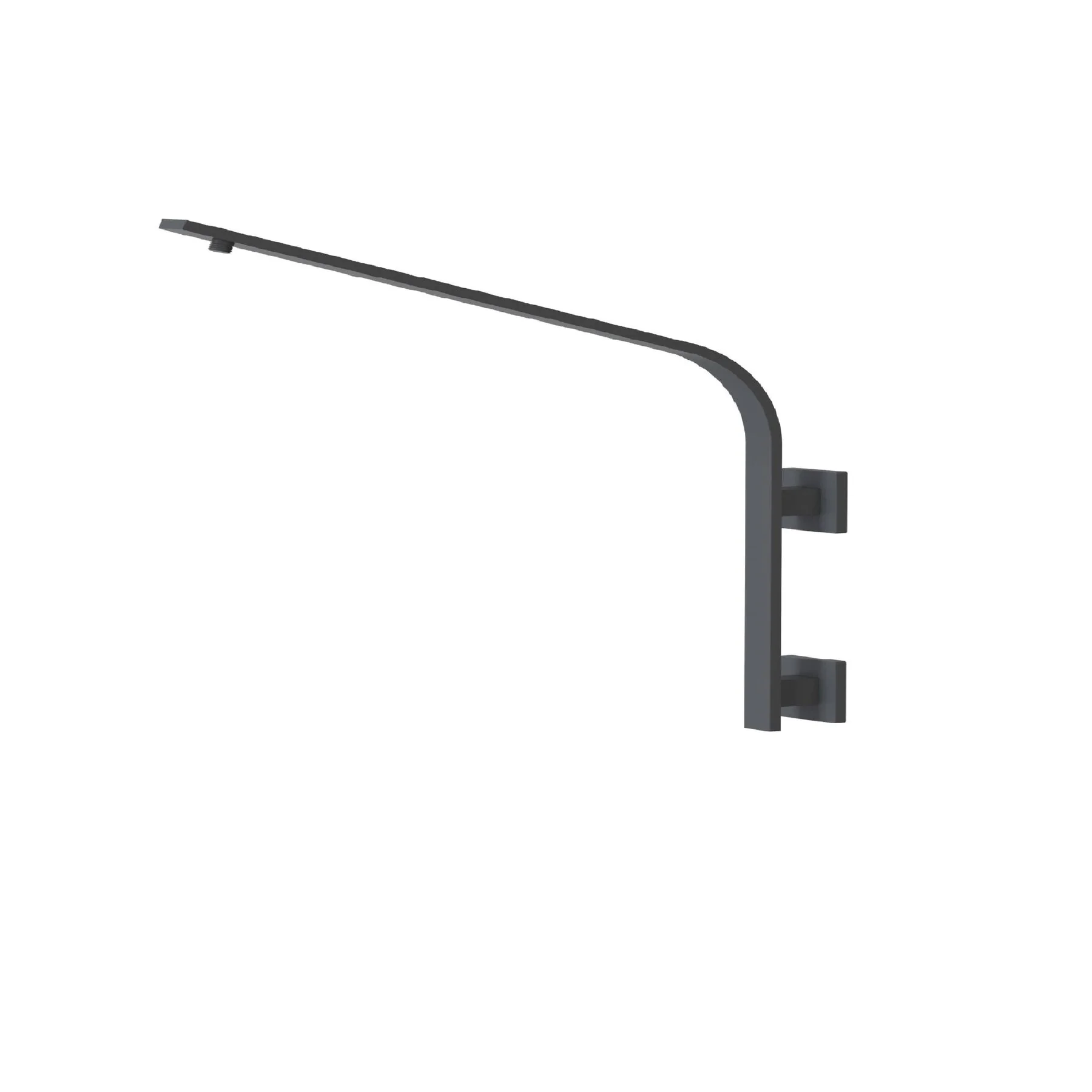 high arc wall mount shower arm stainless and brass material