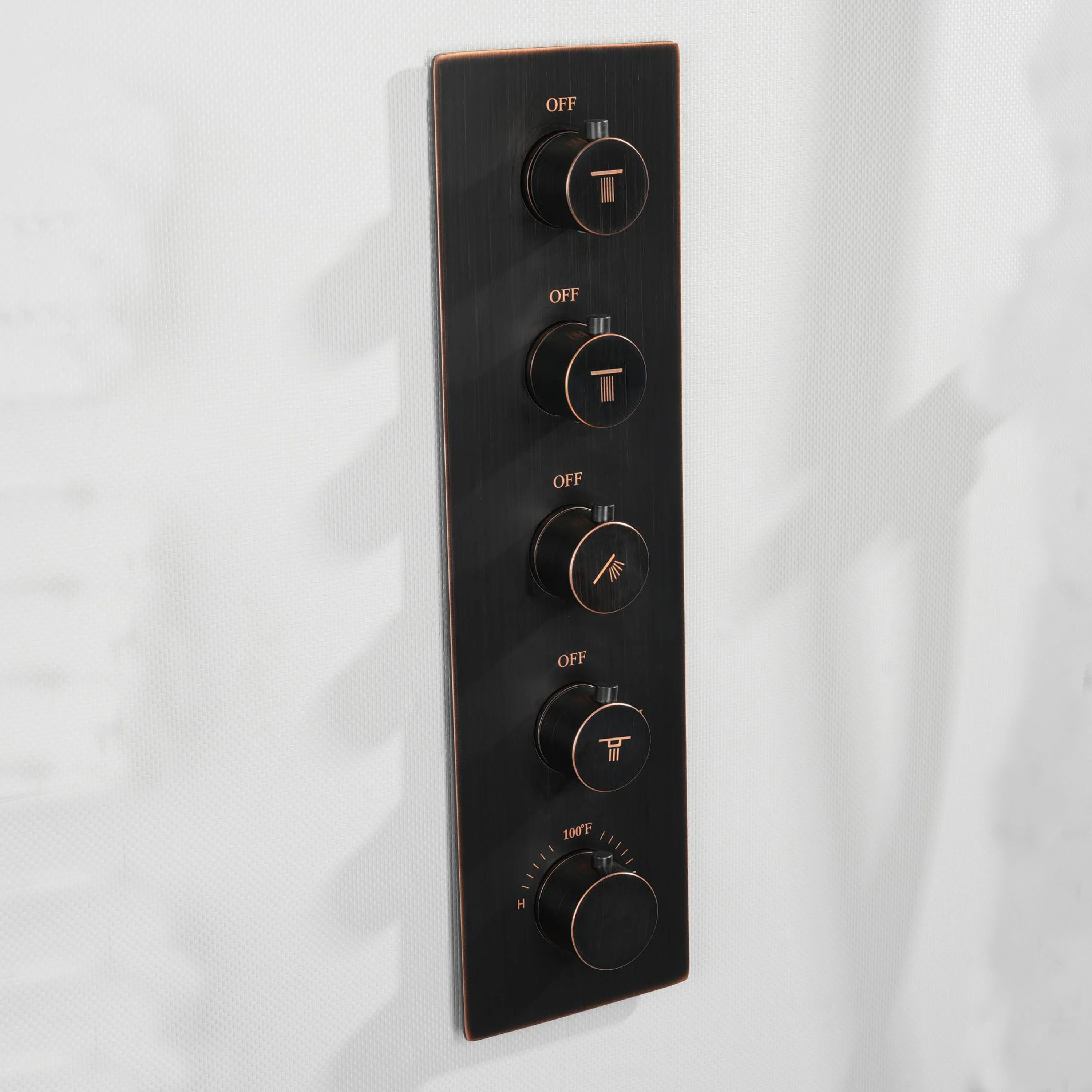 4  way thermostatic  rough in valve with trim,5 finishing colors available - Image 7