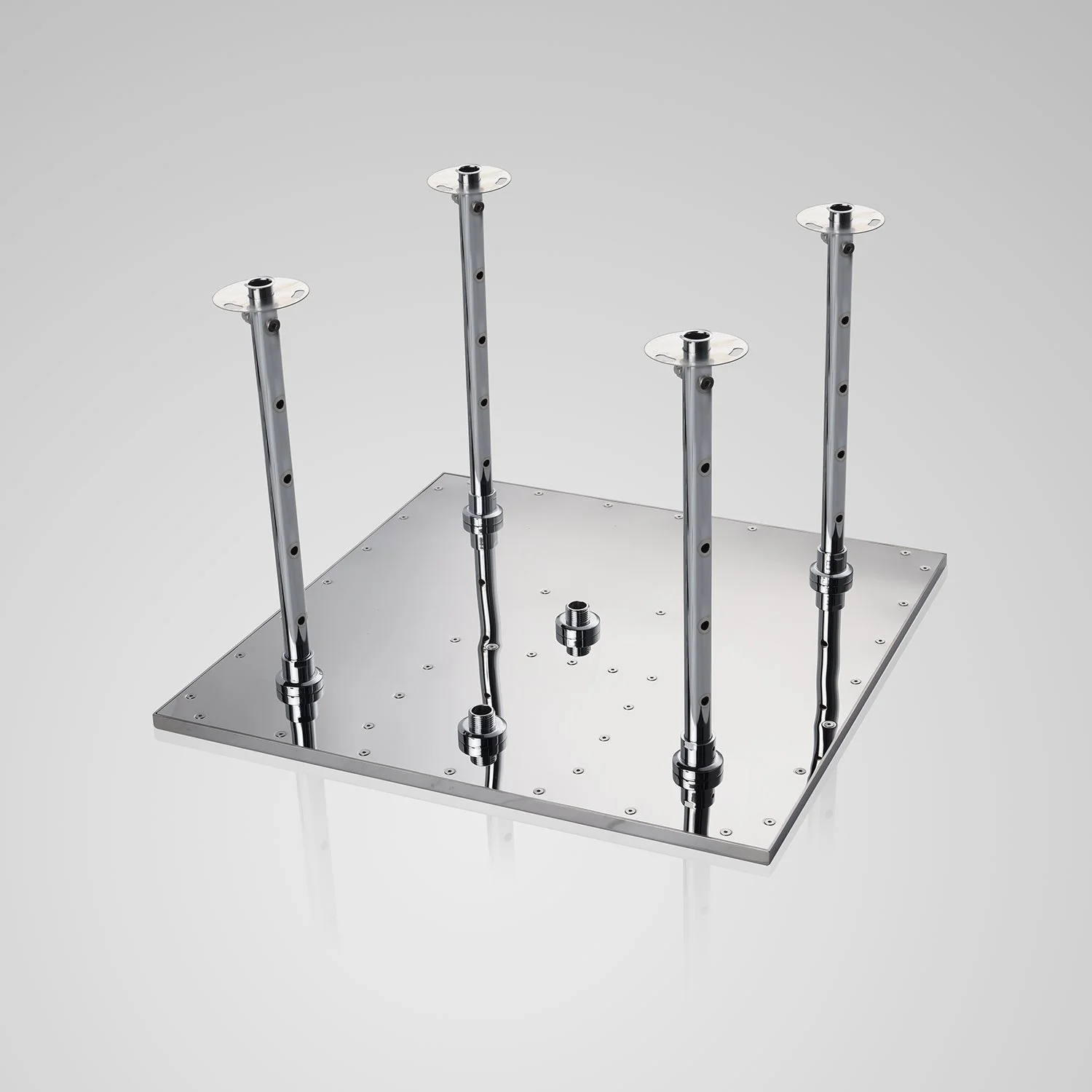 20inch flushed on chrome ceiling mount rainfall waterfall shower systems 3 way thermostatic Shower Faucet - Image 5