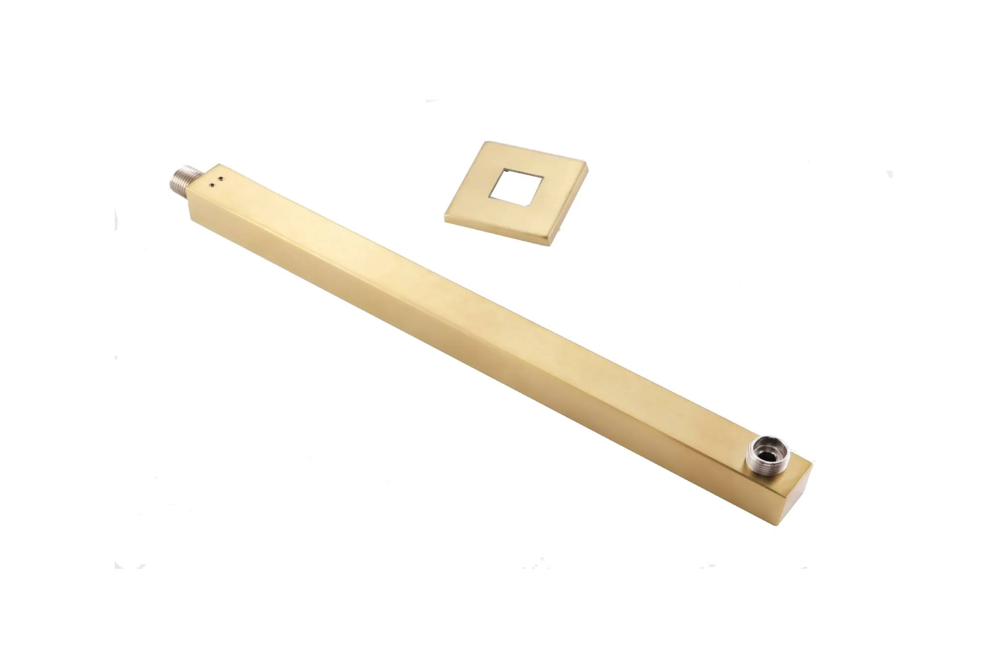 16 inch or 22 inch brushed gold wall mount shower arm brass - Image 2