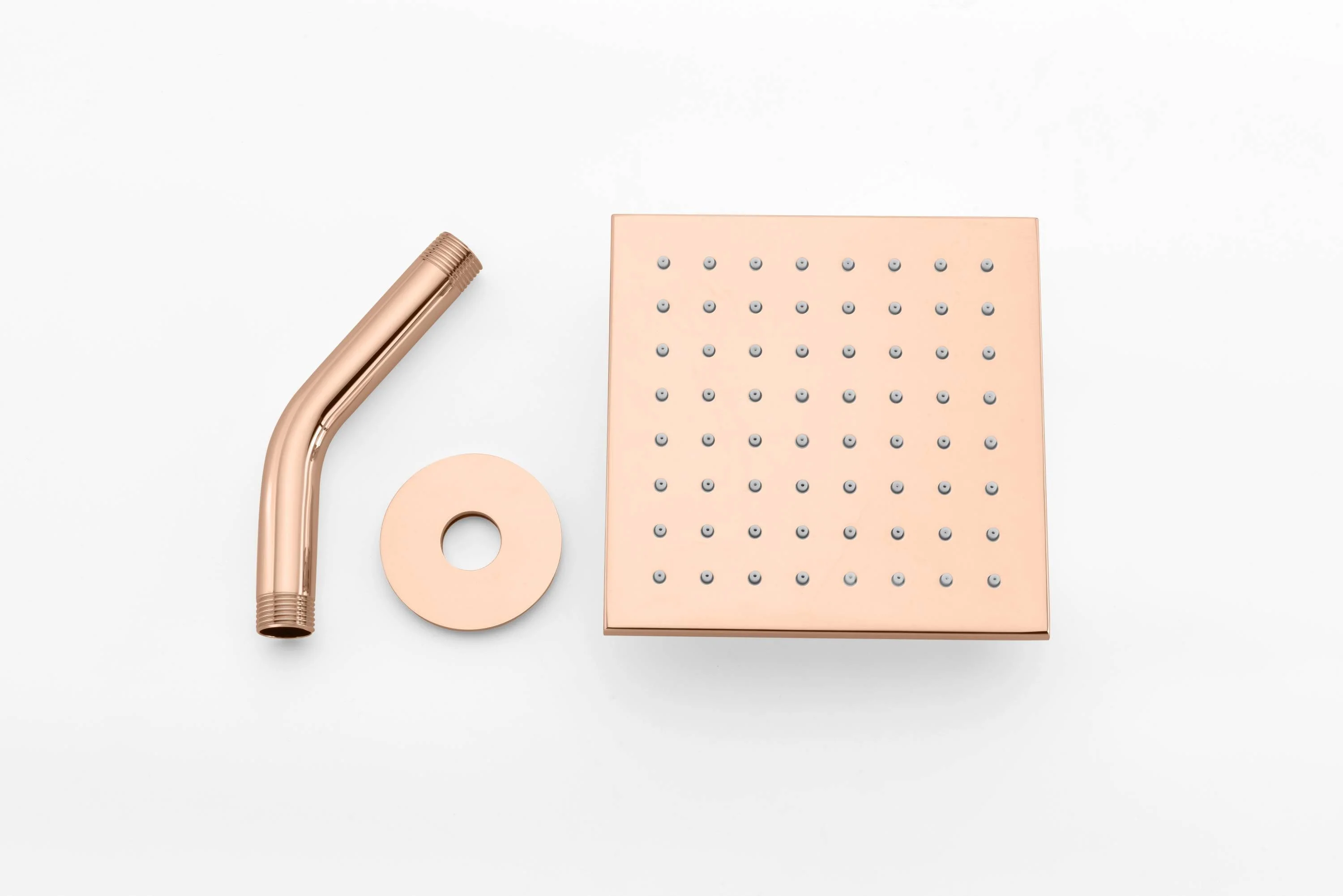 High Water Pressure 6-Inch Regular Head Rose Gold Wall Mounted Two Way Pressure Balance Shower System with Tub Spout - Image 3