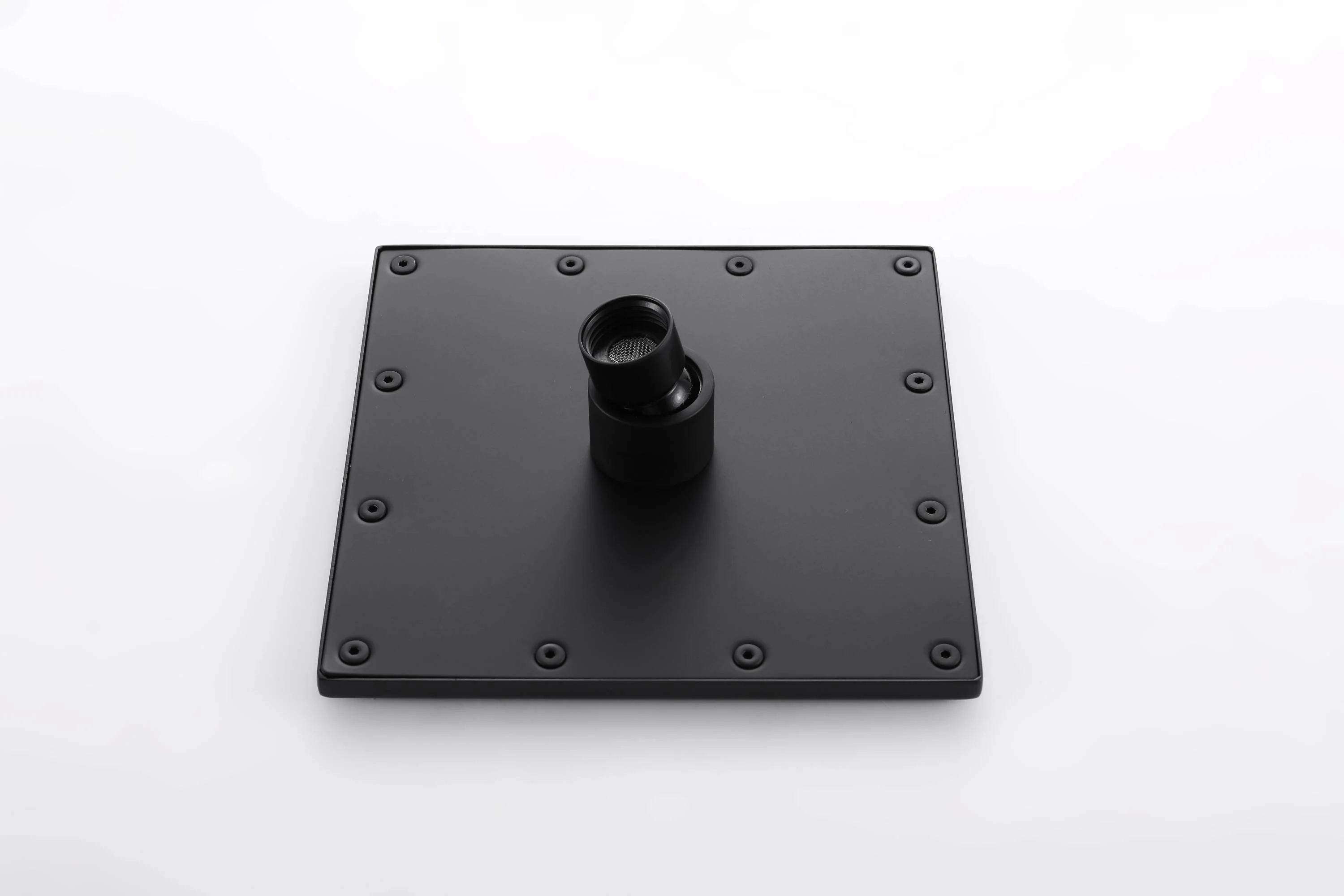 Flush-Mount Matte Black 4-Way Thermostatic Faucet: Featuring Digital Display, 6 Body Jets, Regular Head, and a 20-Inch LED Light Rainfall Shower Head - Image 12