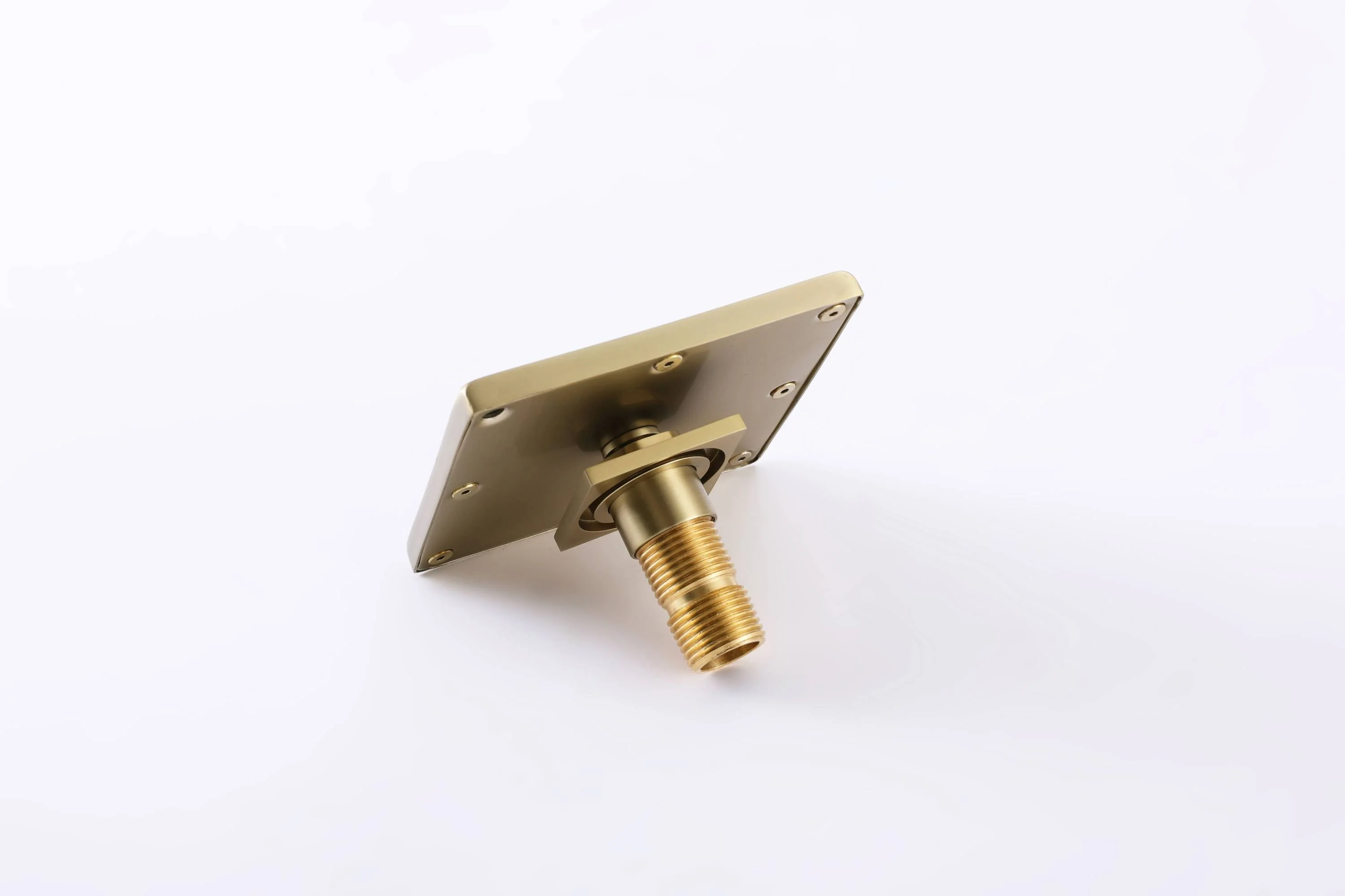 Brushed Gold Wall Mount Dual regular high water pressure Shower Head with 4-Way Thermostatic Faucet, Body Jets - Image 7
