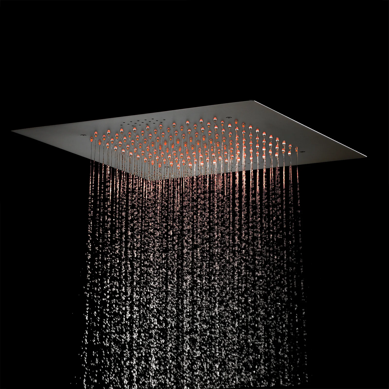 Brushed Gold or Matte Black Or Brushed Nickel 20-Inch Rainfall Shower Head: Bluetooth Music and 64 LED Lights for an Immersive Shower Experience, Flush Mounted for a Sleek Look - Image 9
