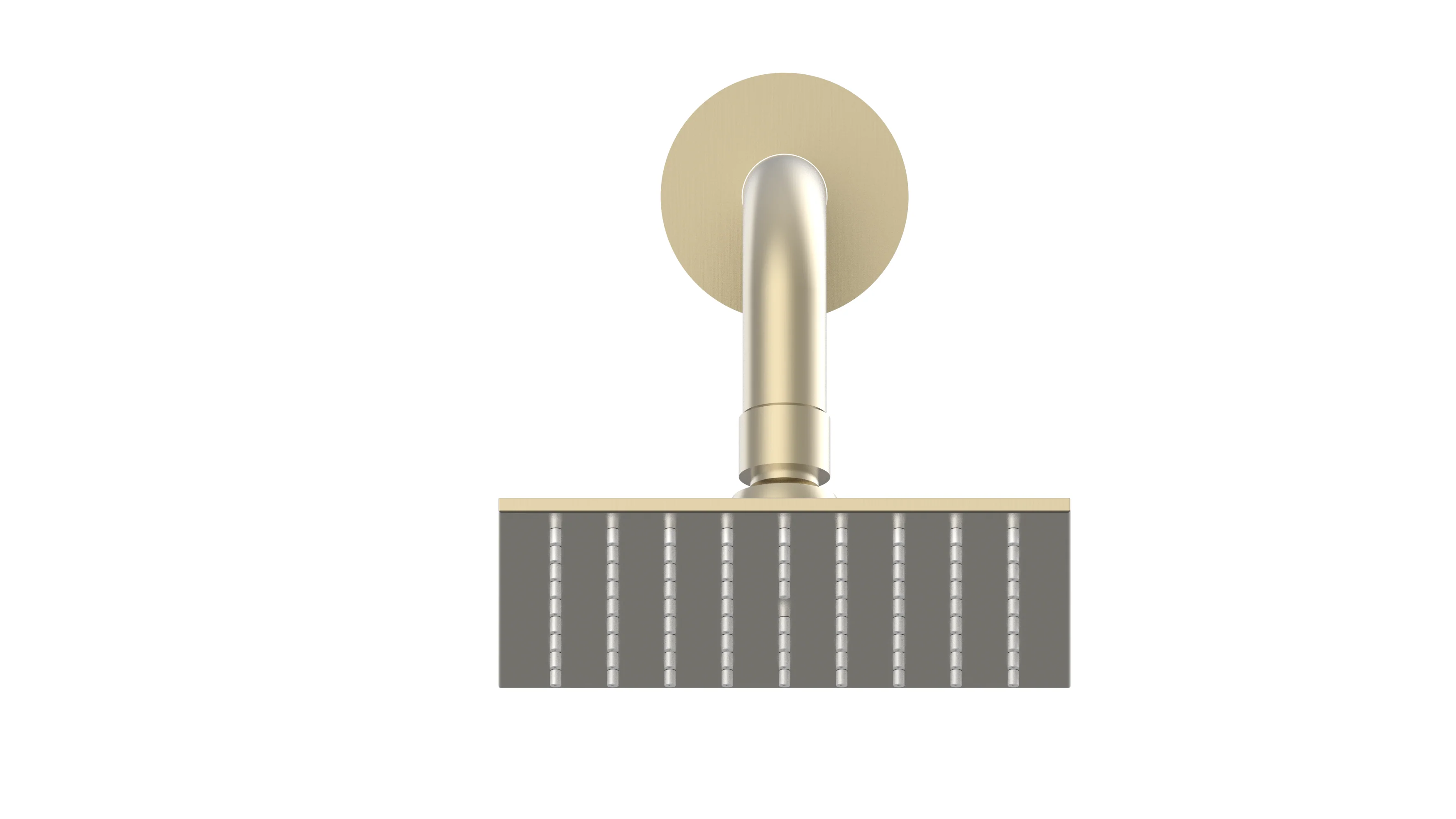 Brushed Gold wall mount 3 way digital display shower faucet with wall mount 6 inch high water pressure regular shower head - Image 3