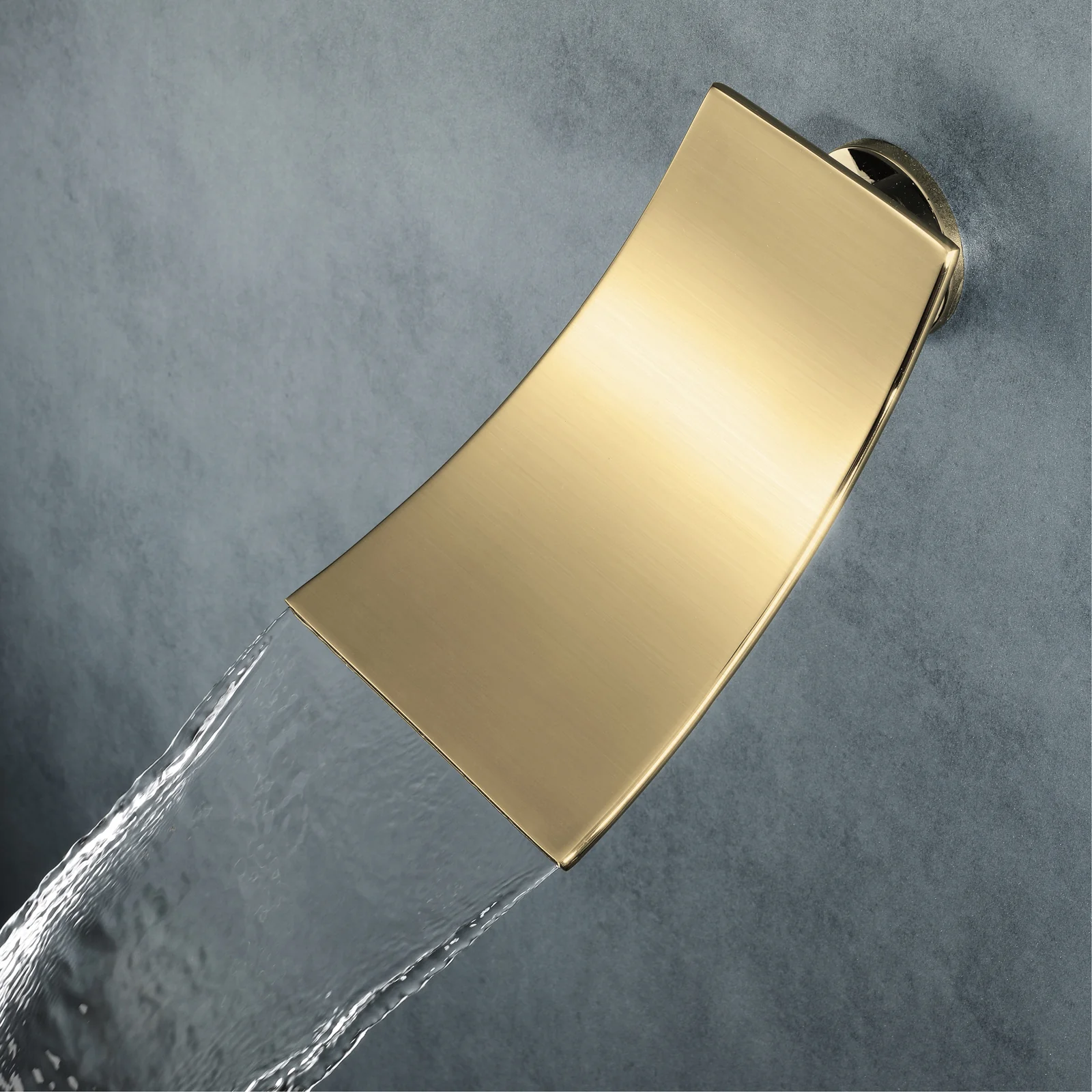 Ceiling-Mounted Brushed Gold 3 Way Thermostatic Shower System with 12" or 16" Rainfall Head, Multifunction and Tub Spout - Image 3