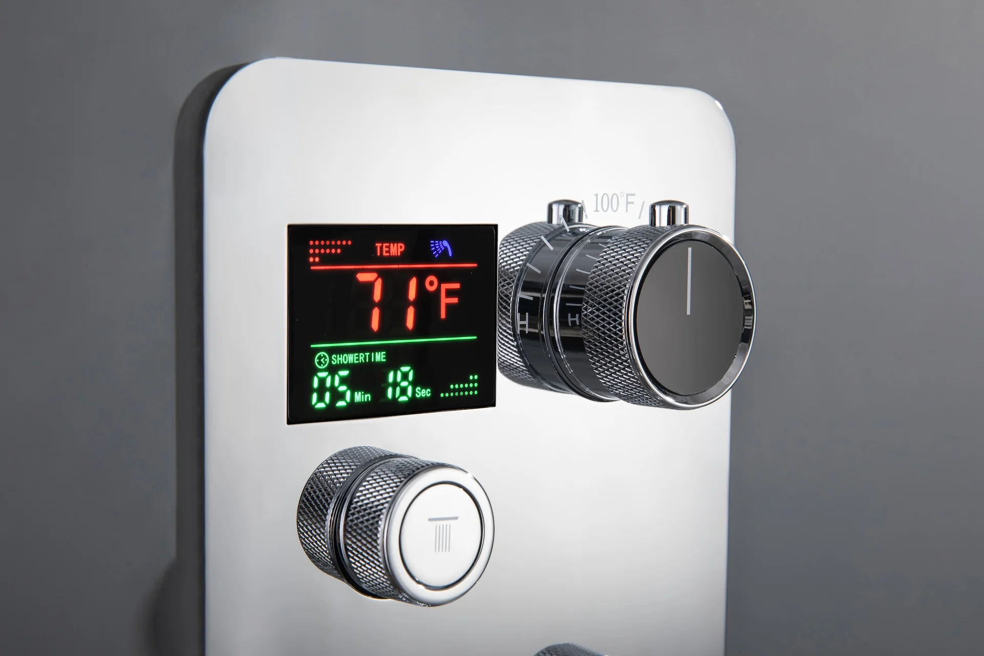 3-Way Digital Display Thermostatic Shower System: Featuring Body Jets and a 6-Inch Regular Head with Independent and Simultaneous Functionality - Image 8