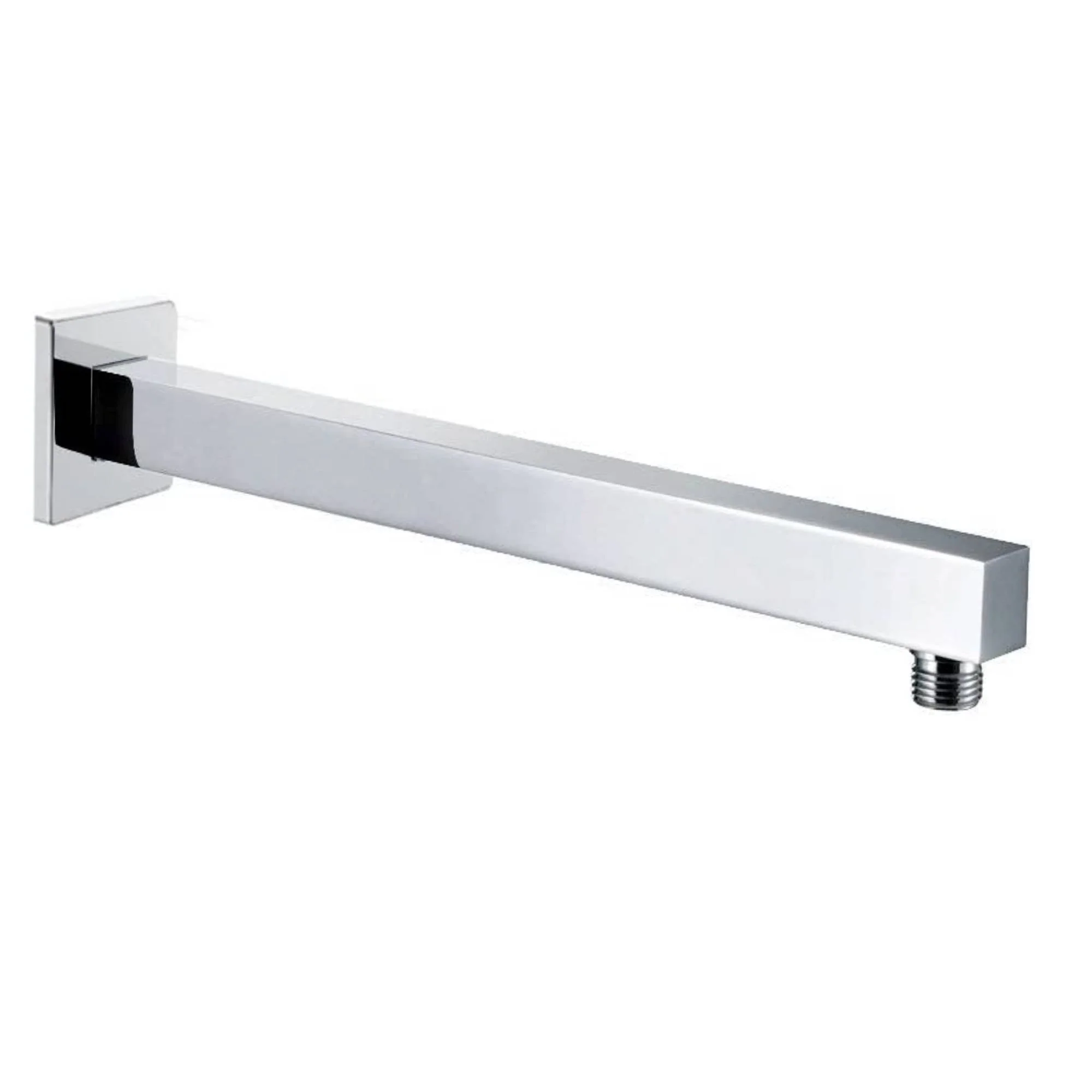 22 inch chrome wall mount brass shower arm with flange