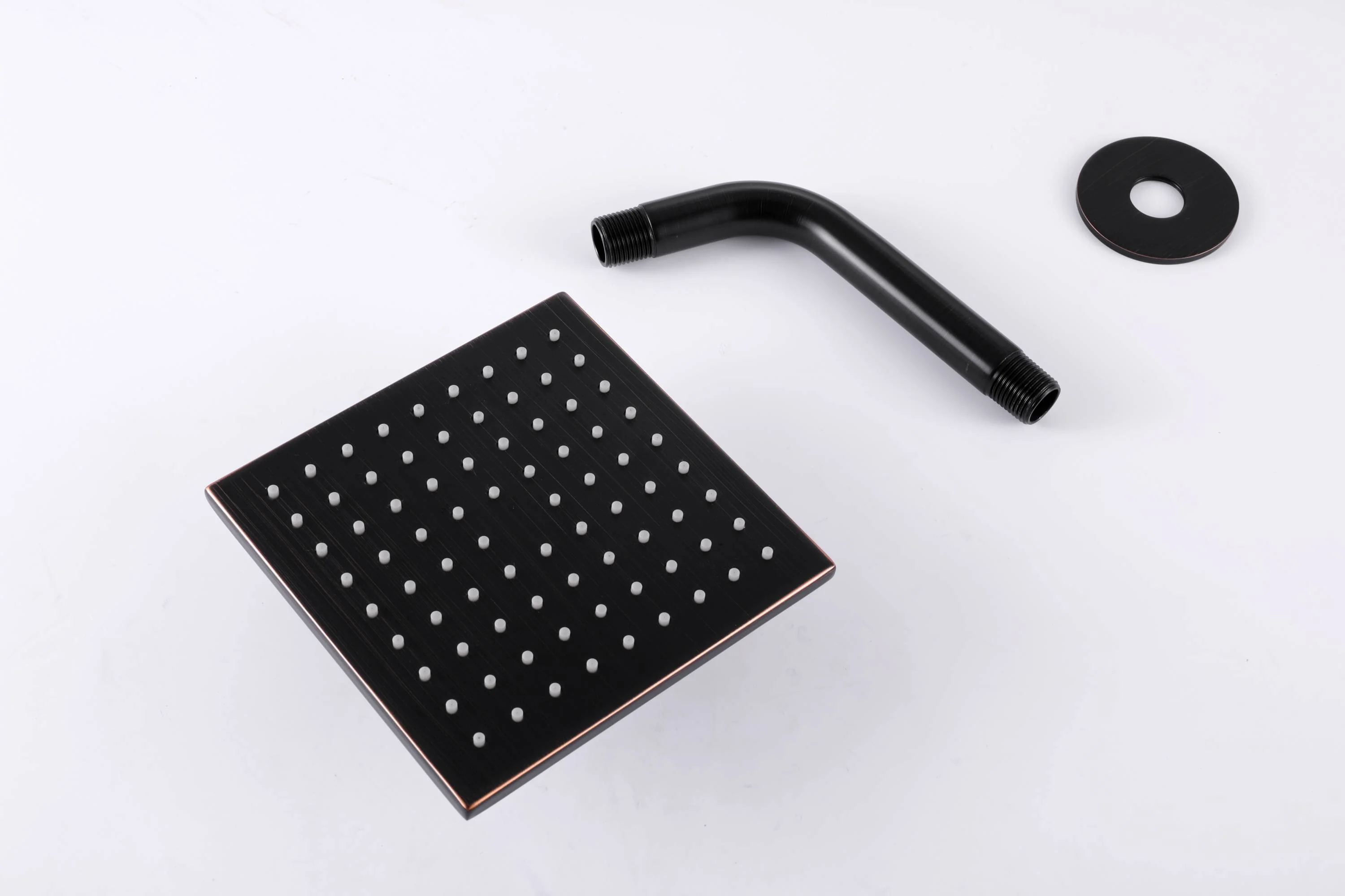Oil Rubbed Bronze 6-Inch High Water Pressure Wall Mount Regular Shower Head 2-Way Faucet System with Waterfall Tub Spout - Image 4