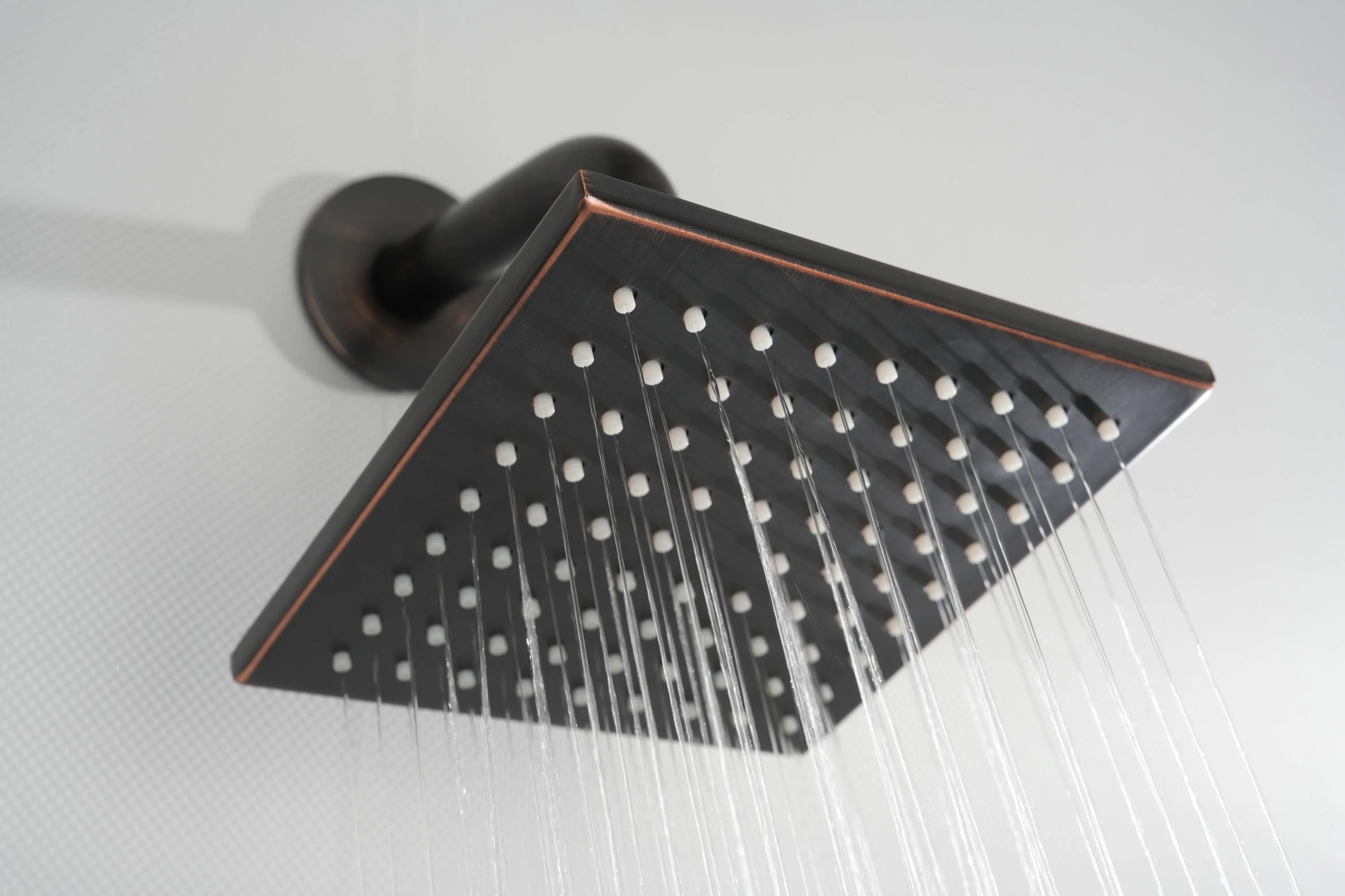 Oil Rubbed Bronze Wall Mount High water pressure Dual Regular Shower Heads with 4-Way Thermostatic System, Body Jets - Image 6