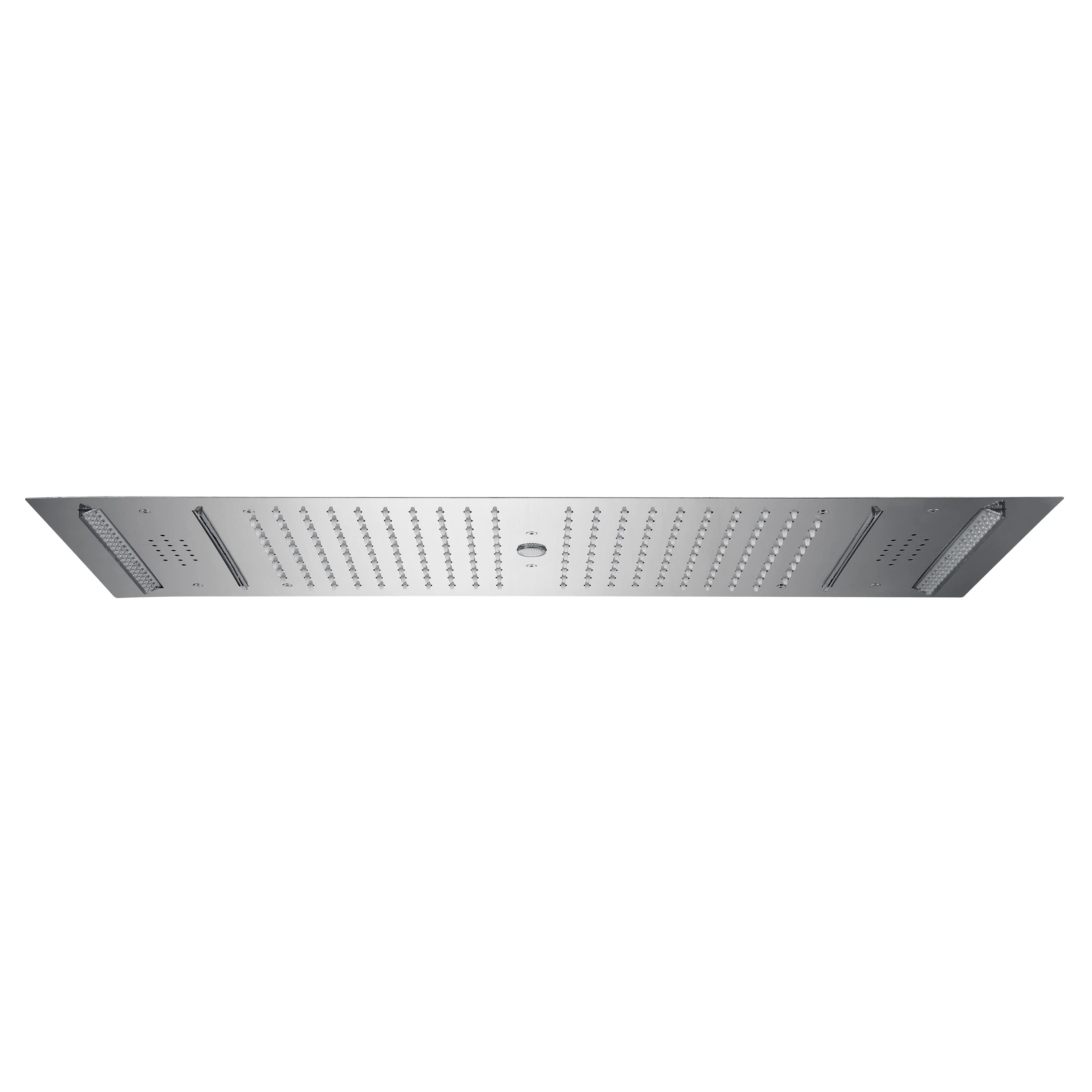 Brushed Nickel or brushed gold or matte black 36-Inch Rainfall Waterfall Water Column 4 functions Shower Head with Bluetooth Music and 64 LED Lights - Image 11