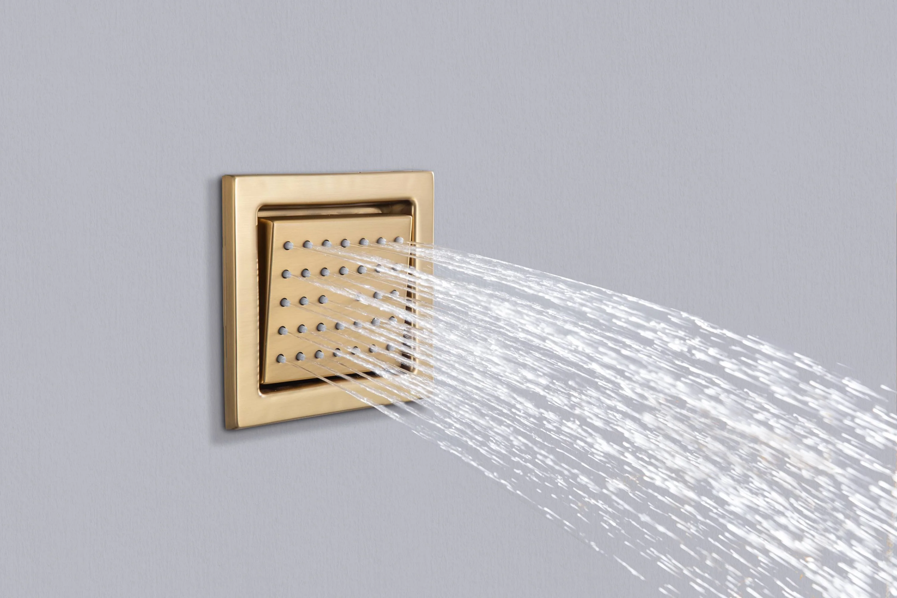 Flush mount 20 inch Rainfall Waterfall shower head 6 way Digital display thermostatic Shower Faucet with Dual Regular Heads and Body Jets - Image 10