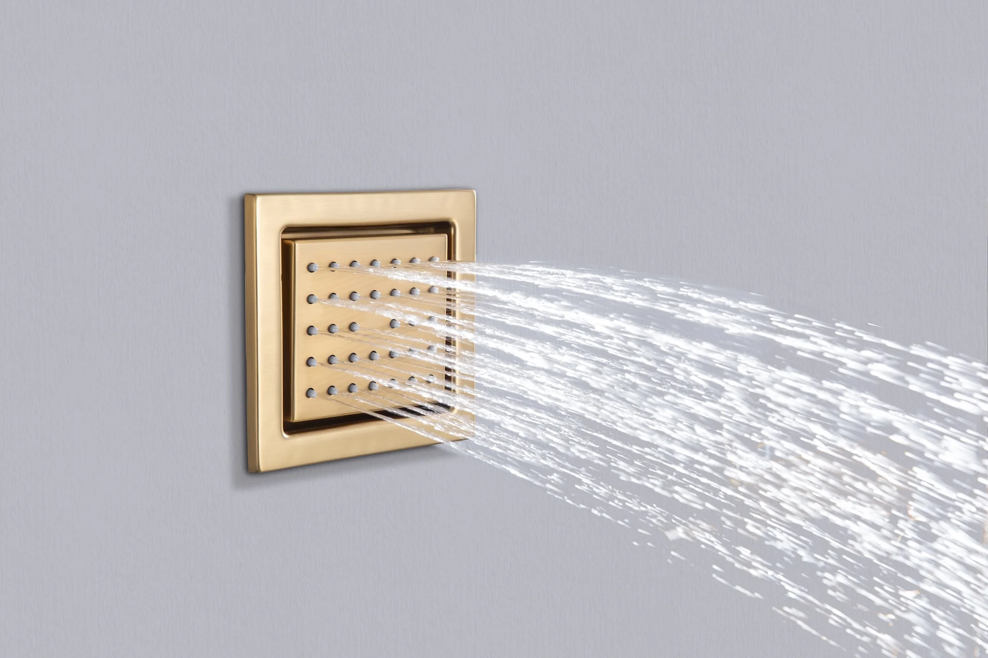 Flush Mount 48 x 8 inch Rainfall Waterfall 64 LED Light Shower Head with 9-Way Thermostatic Faucet and High-Pressure Wall Mount Regular Shower Head and 6 Body Jets - Image 39