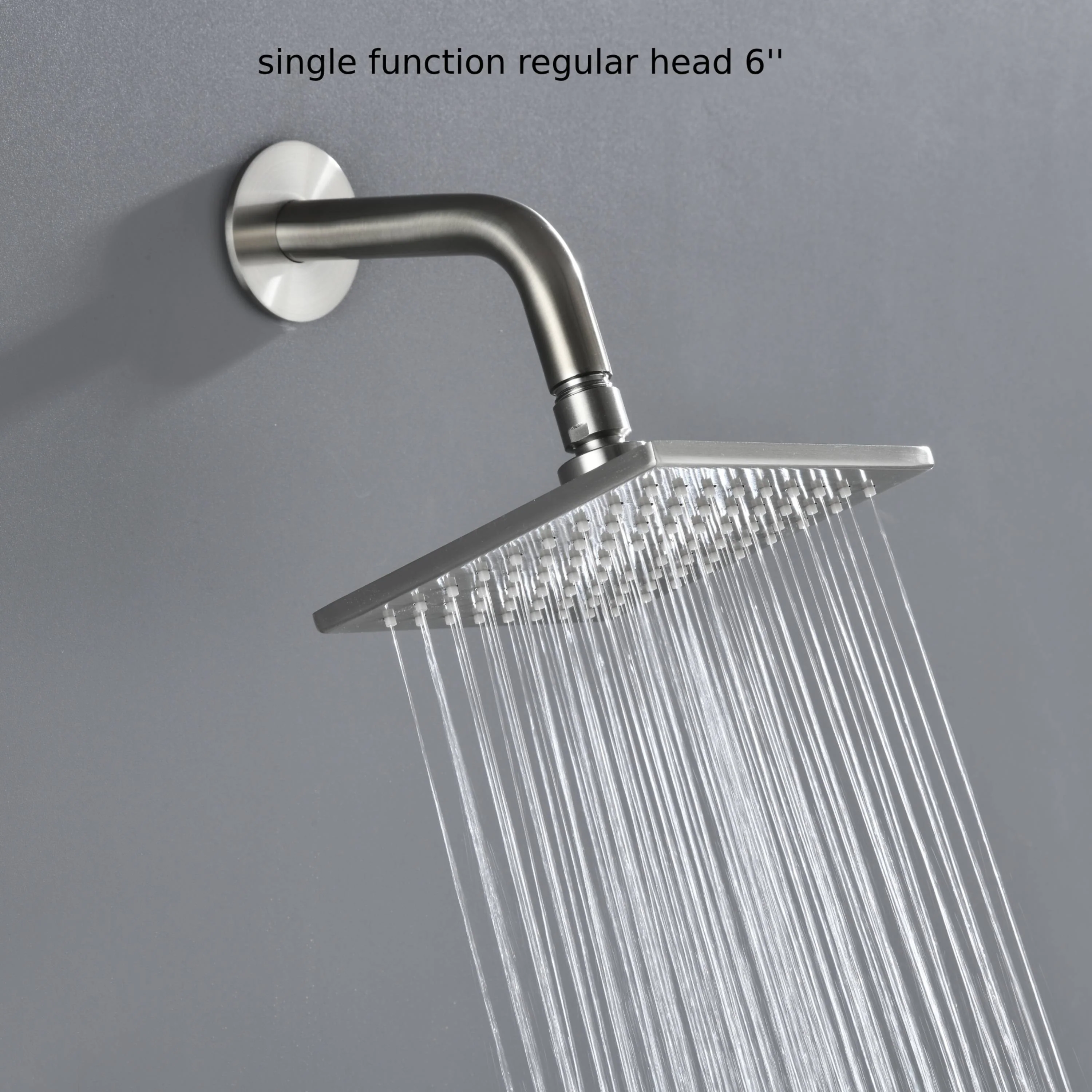 Flush Mount Shower Faucet Set with 6-Way Digital Thermostatic Control, 64-Color LED Lights and Bluetooth Music - Image 10