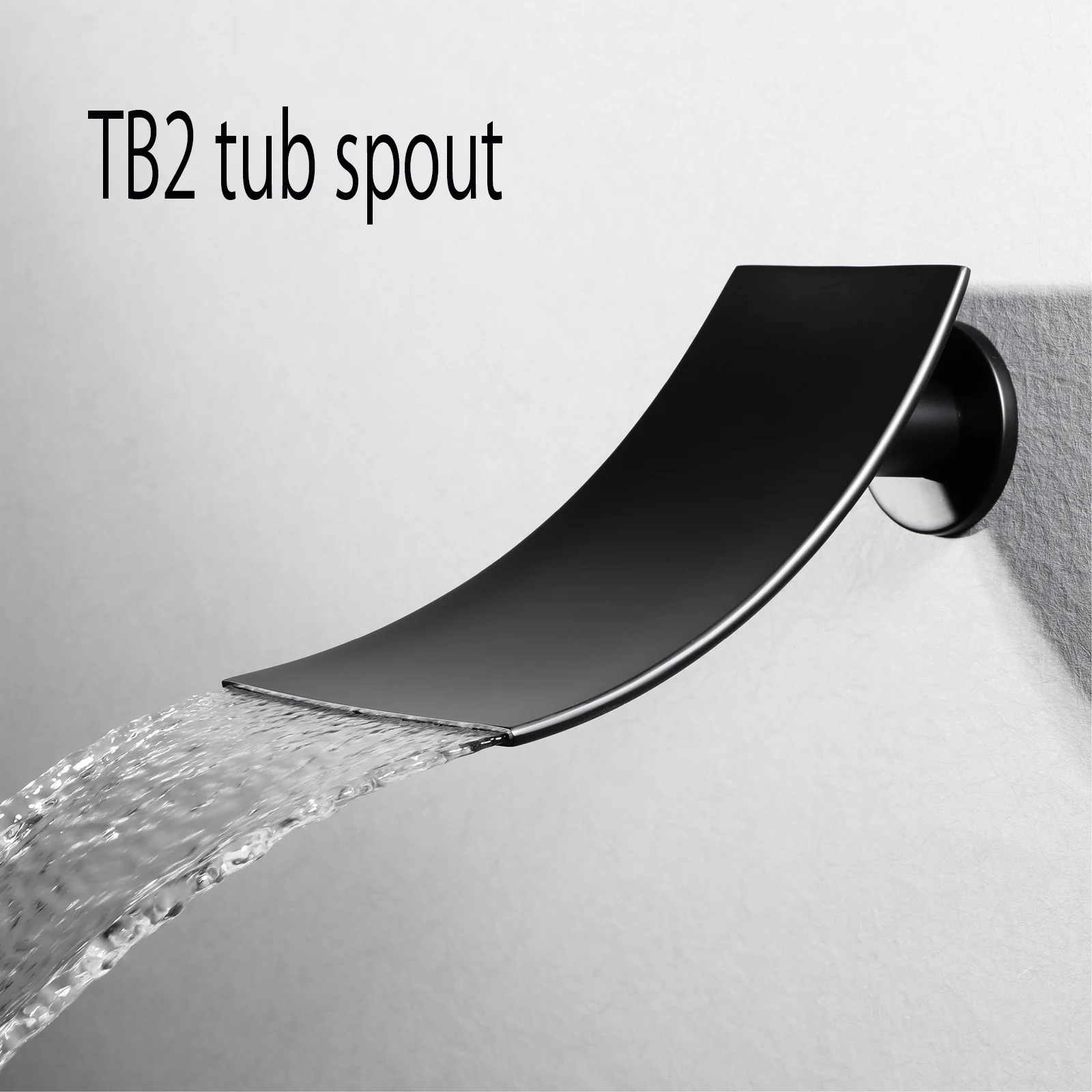 Flushed mount 12 inch 64 LED colors light Matte Black Bluetooth Music 4 Way Thermostatic Shower Faucet with Tub Spout and Regular Head - Image 13