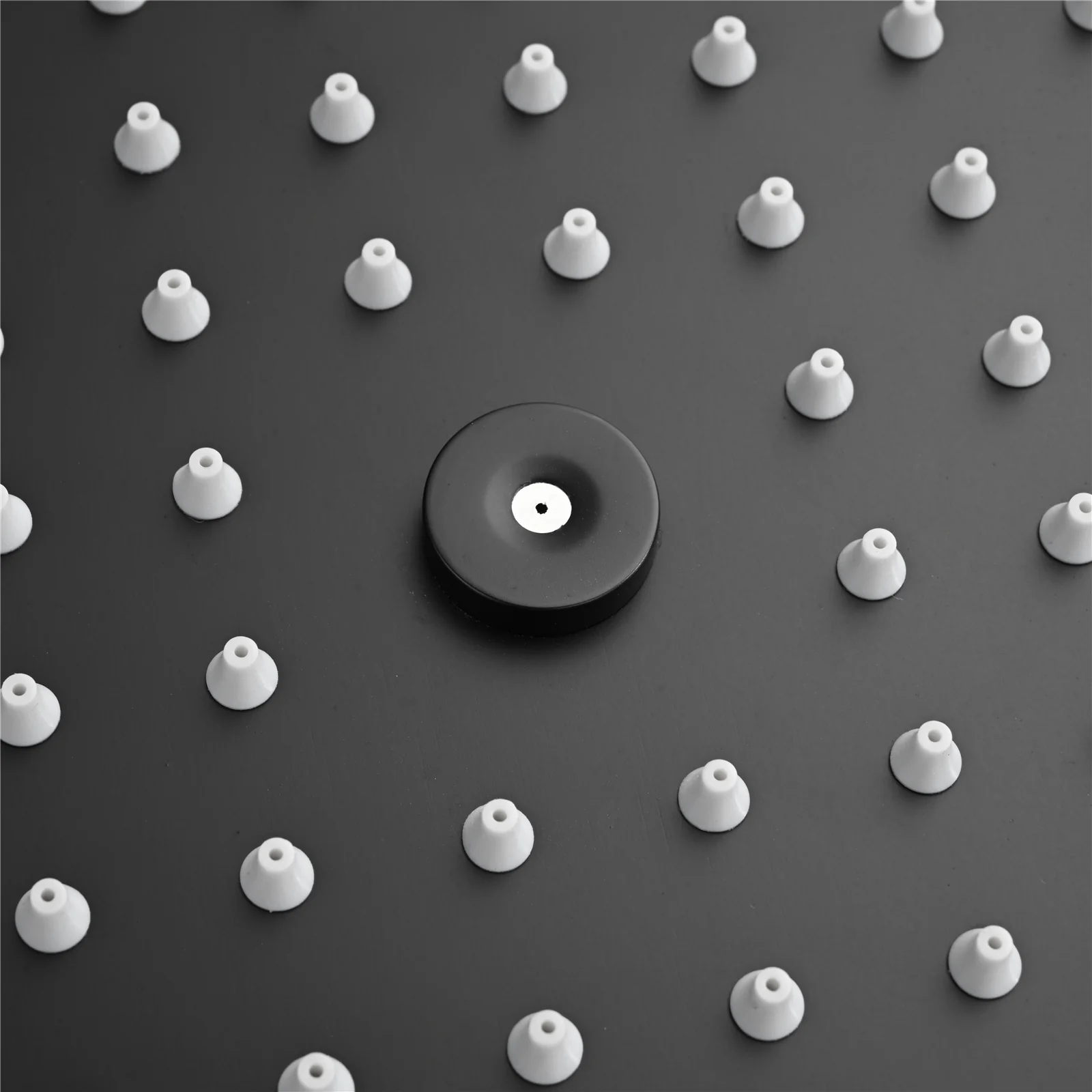Matte Black 12" Flush-Mount Shower Faucet Set with LED Lights, Bluetooth Music, Regular Head - Image 9