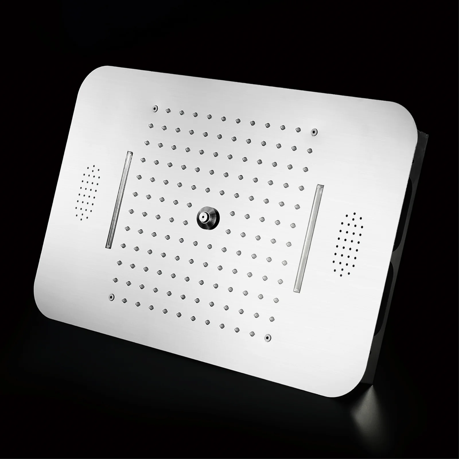 Matte Black or Brushed Gold or Brushed Nickel or Chrome LED Music Shower System 23 x 15 inch with 6-Way Digital Thermostatic Control, Body Jets - Image 15