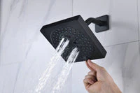 Matte Black 23x15" LED Music Shower Head with 4-Way Thermostatic System - Image 21