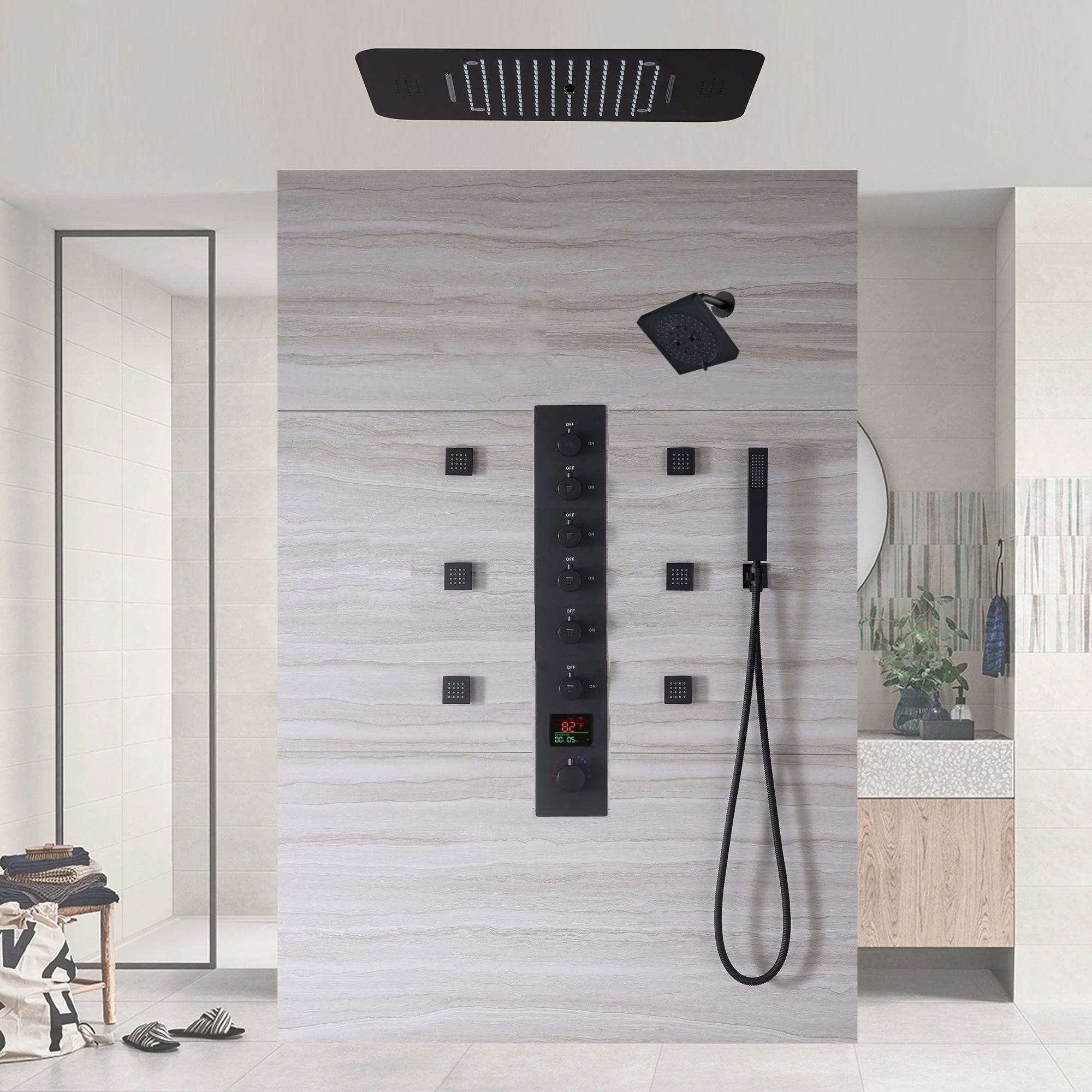 Digital Thermostatic Shower