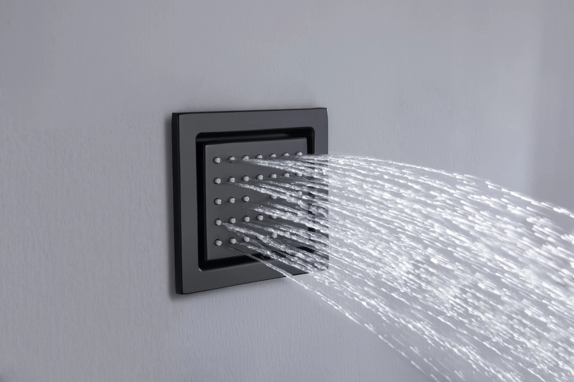 Matte black or Brushed nickel or Brushed Gold 32 x 8-Inch Rainfall Waterfall Flush Mount Shower Head with 4-Way Digital Display Thermostatic Faucet, Body Jets - Image 14