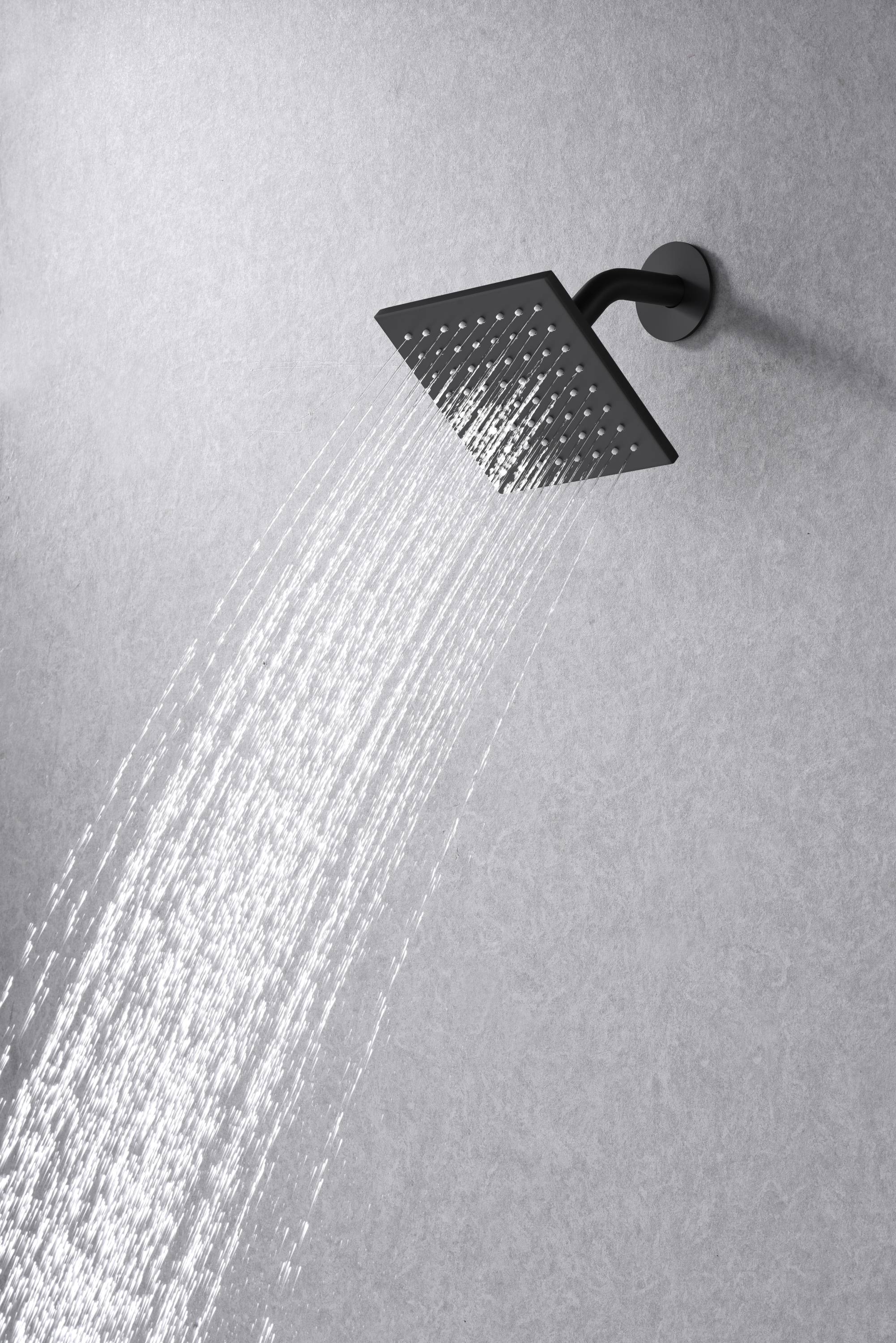 Matte Black Rainfall Shower System: 12" or 16" with 5-Way Thermostatic Valve, Dual Handle wands - Image 5