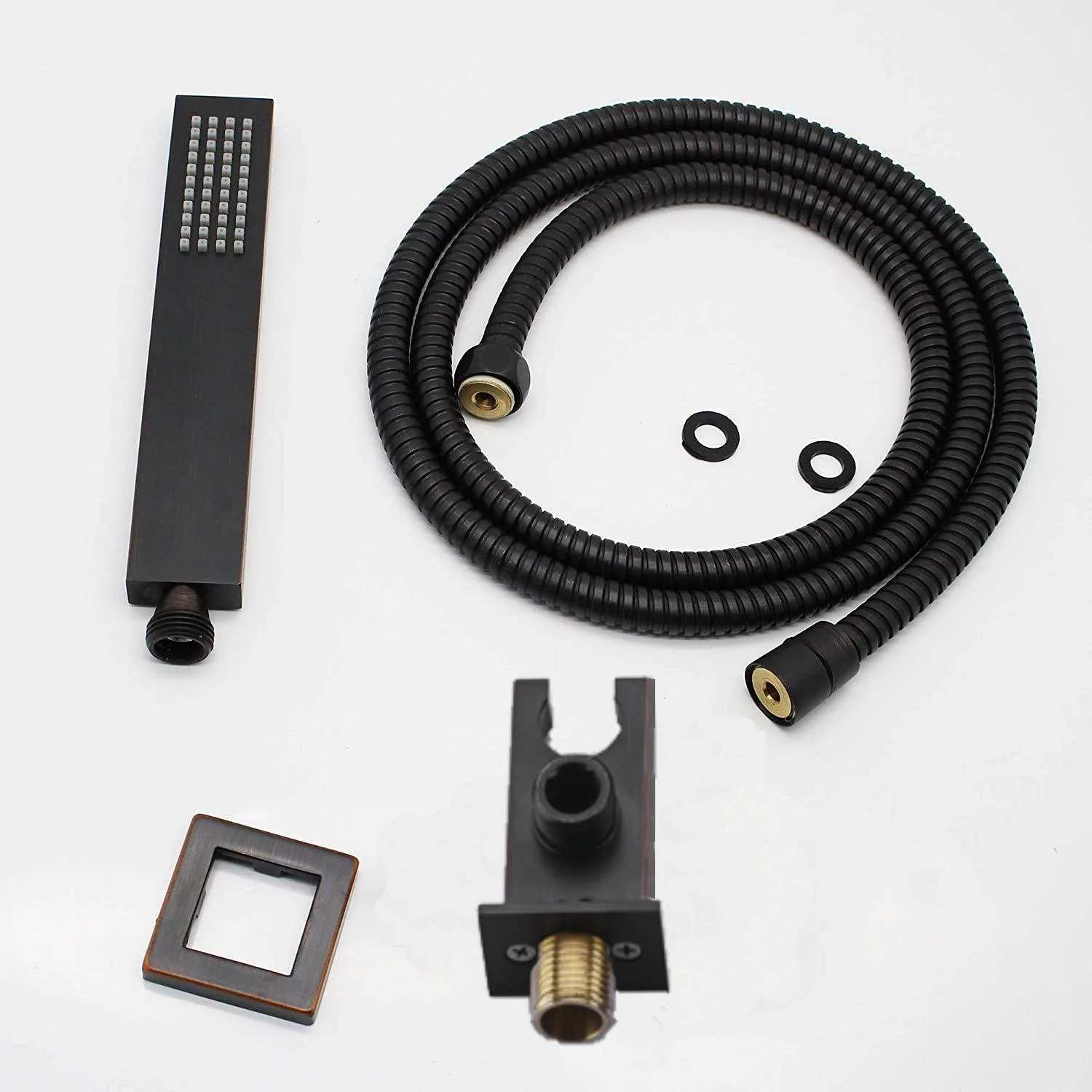Oil Rubbed Bronze 3-Way Thermostatic Shower Faucet with 6 Body Jets, LED Options for Simultaneous Operation - Image 8